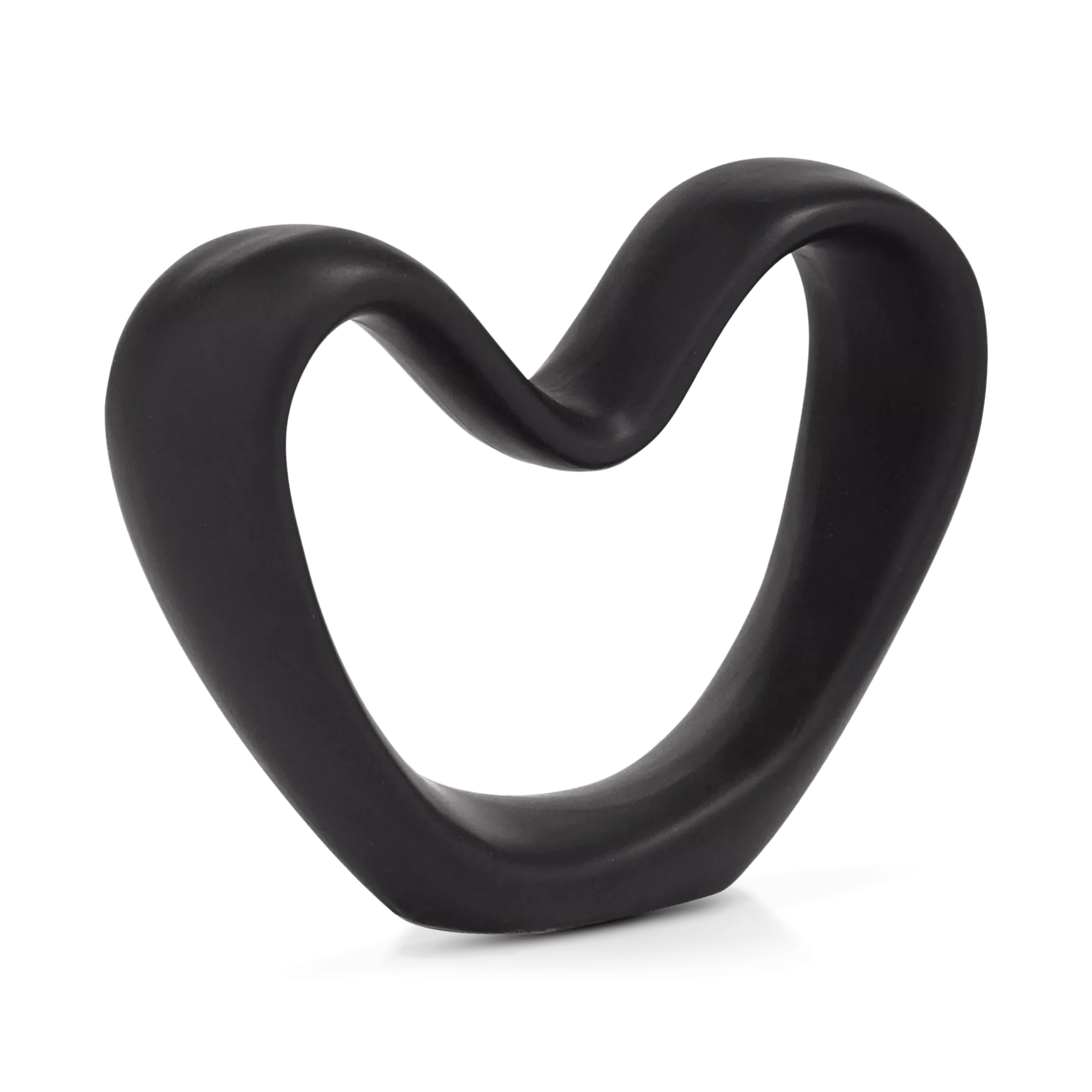 Black Decorative Ceramic Heart - Image 5