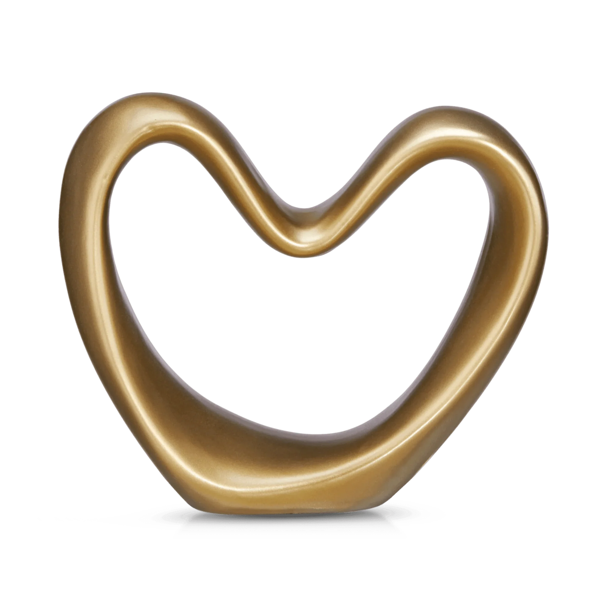 Gold Decorative Ceramic Heart - Image 2