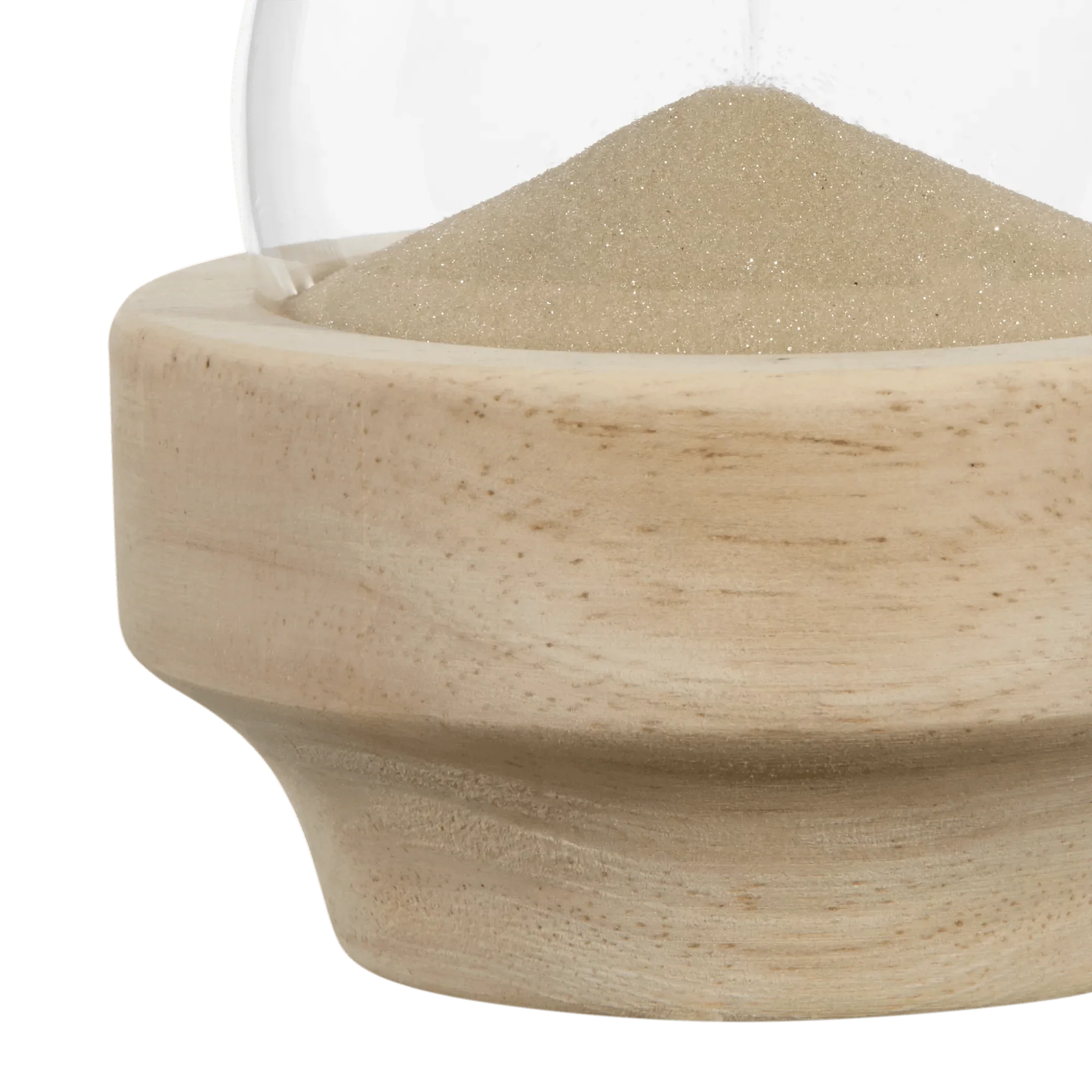 Decorative Hourglass with Wood Base - Image 3