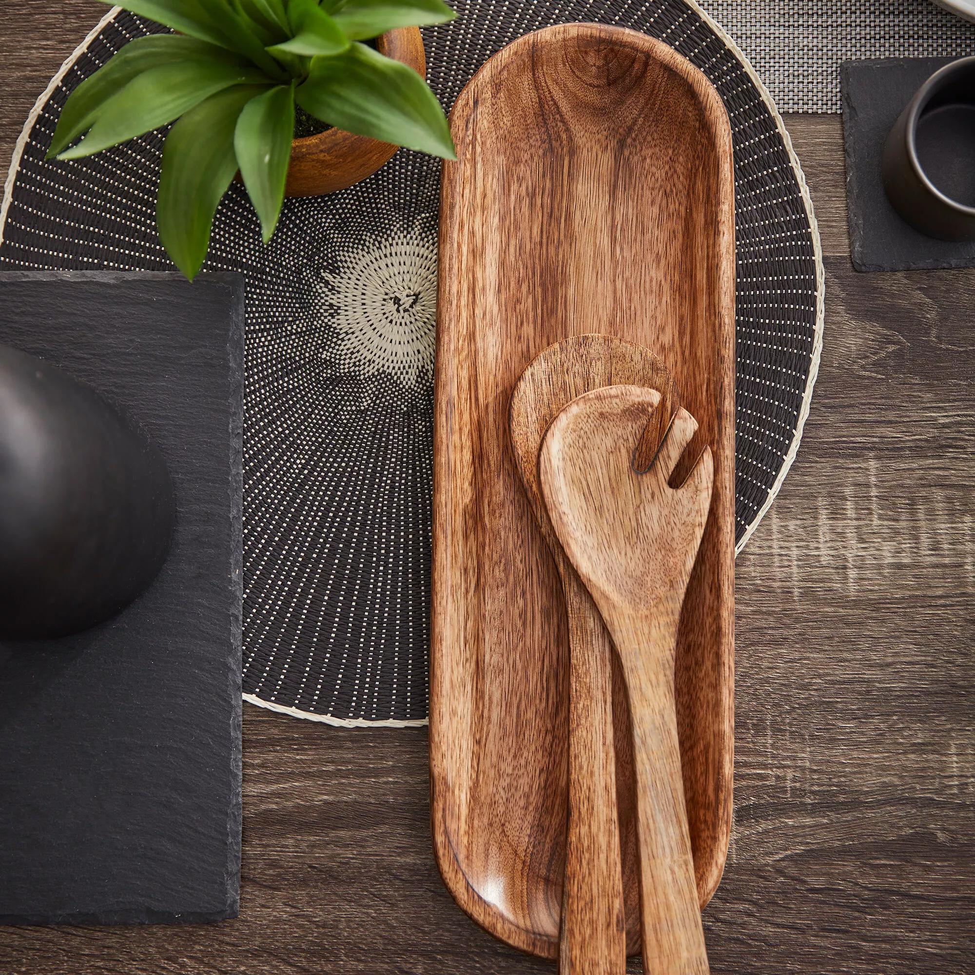 Decorative Mango Wood Plate - Image 4