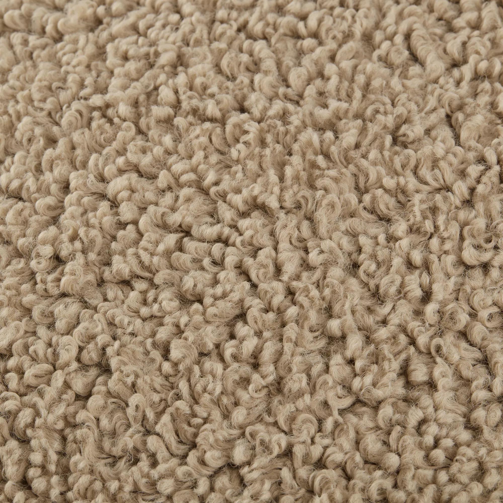 Beige Doodle Boucle Decorative Throw Pillow - Image 10