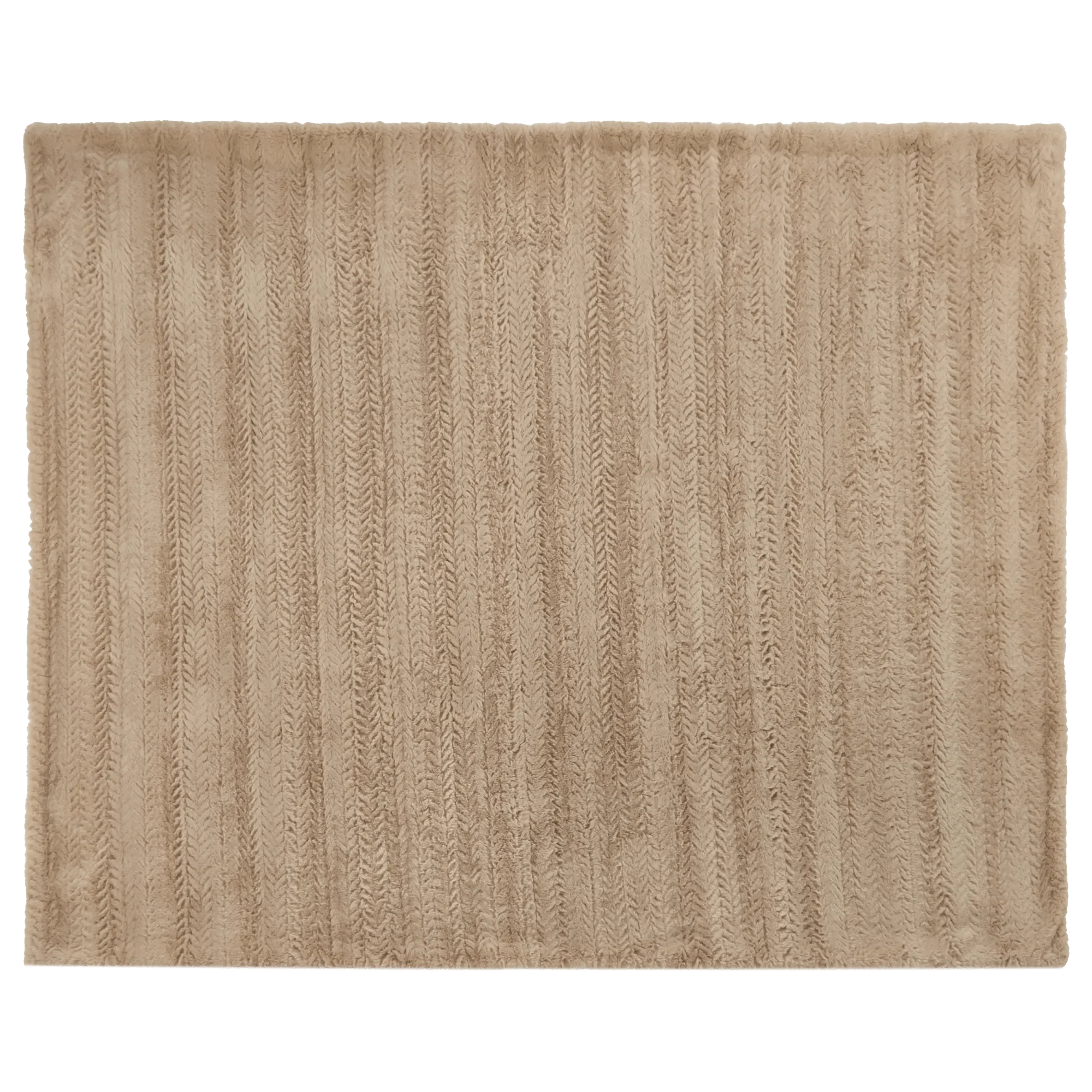 Beige Ellyn Faux Fur Throw - Image 4