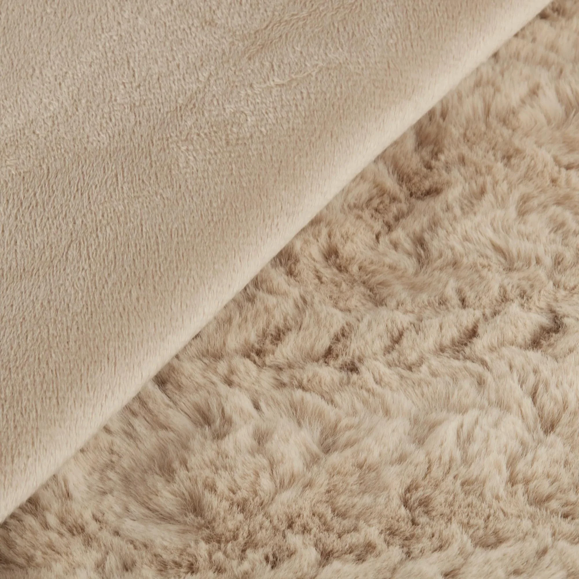 Beige Ellyn Faux Fur Throw - Image 5