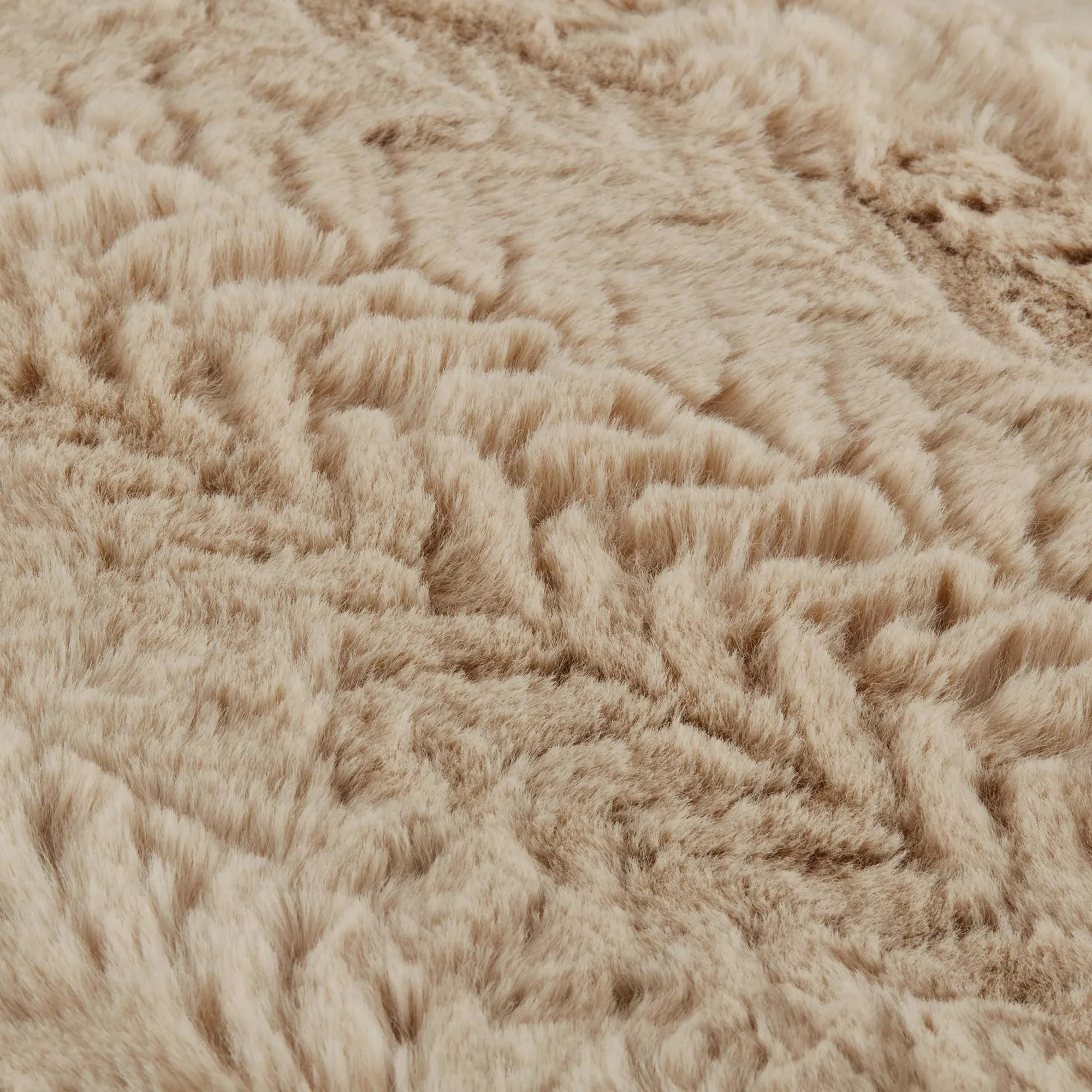 Beige Ellyn Faux Fur Throw - Image 6