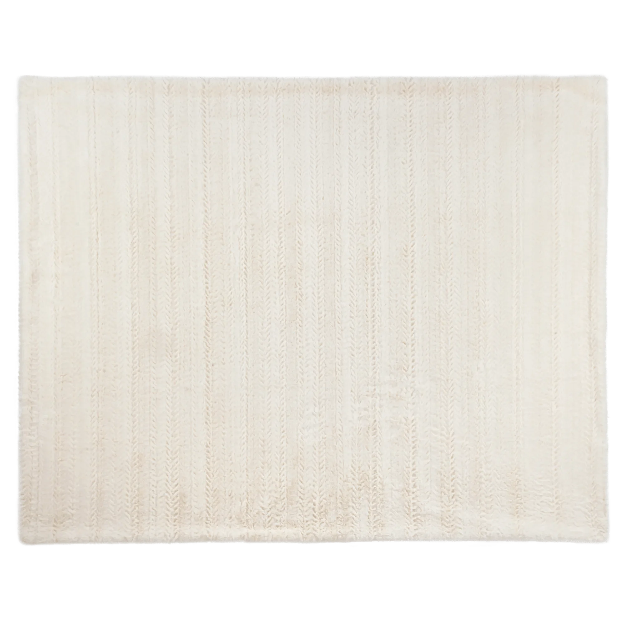 Off White Ellyn Faux Fur Throw - Image 5
