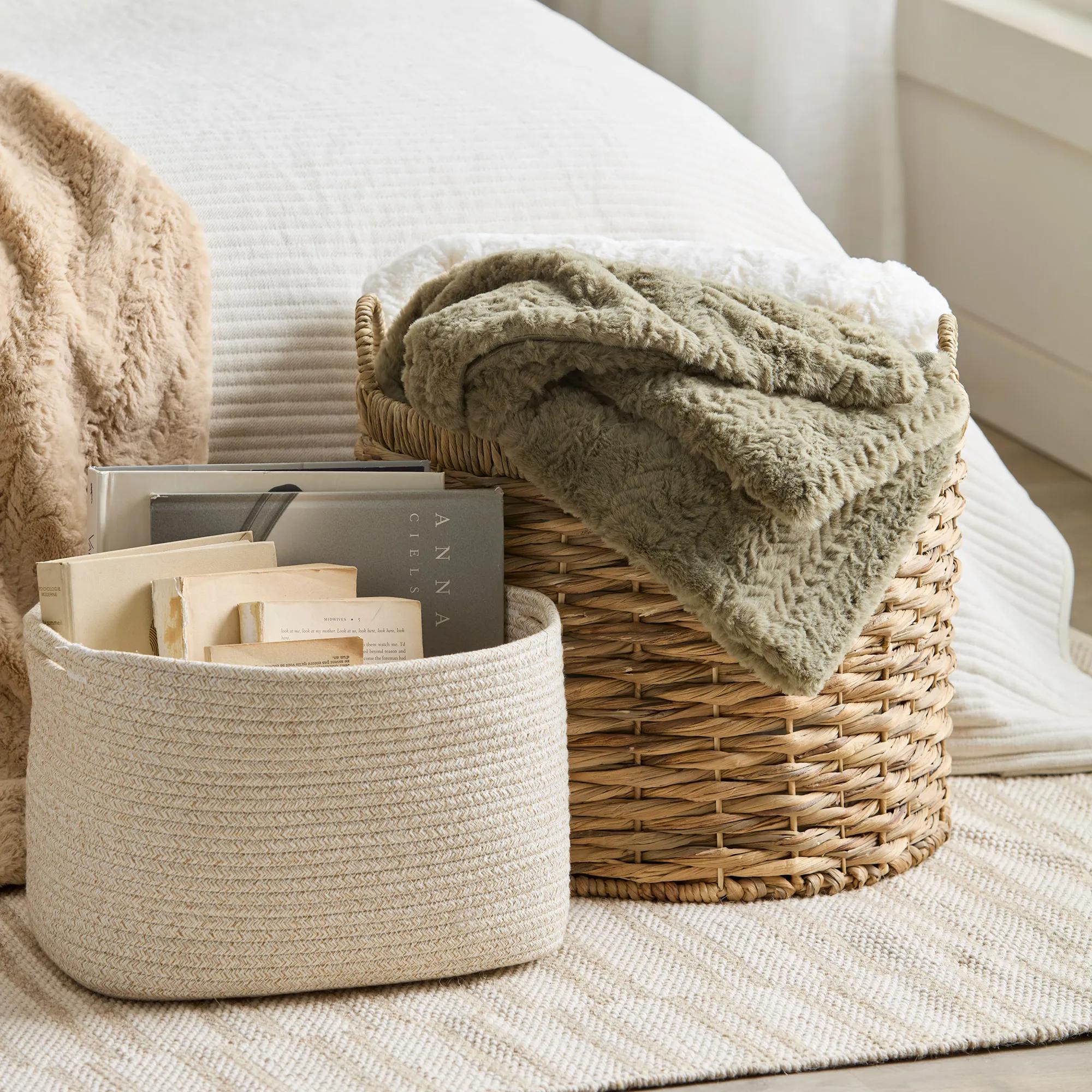 Natural Fiber Oval Storage Basket - Image 8