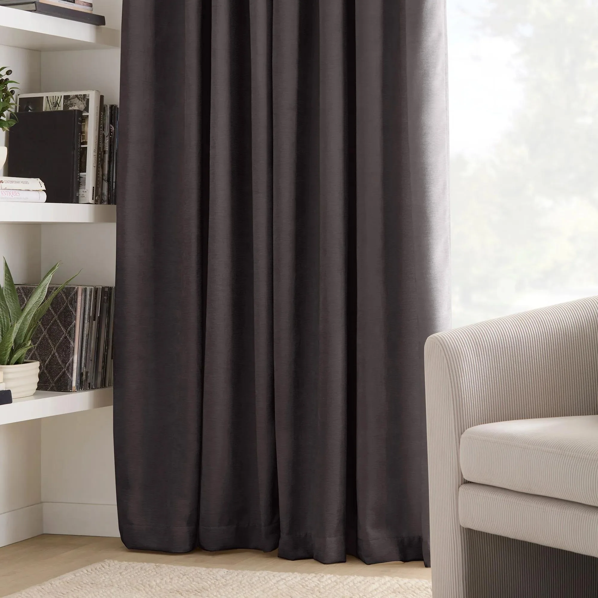Charcoal Emile Panel Curtain - Image 2