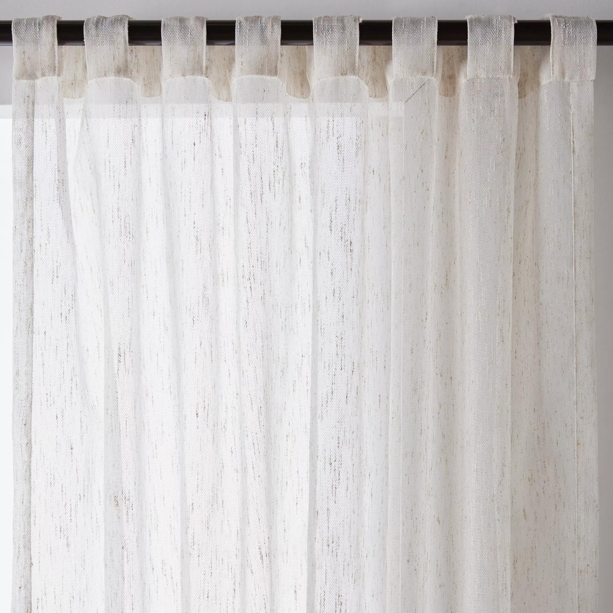 Cream Eneca Back-Tab/Rod-Pocket Curtain - Image 12