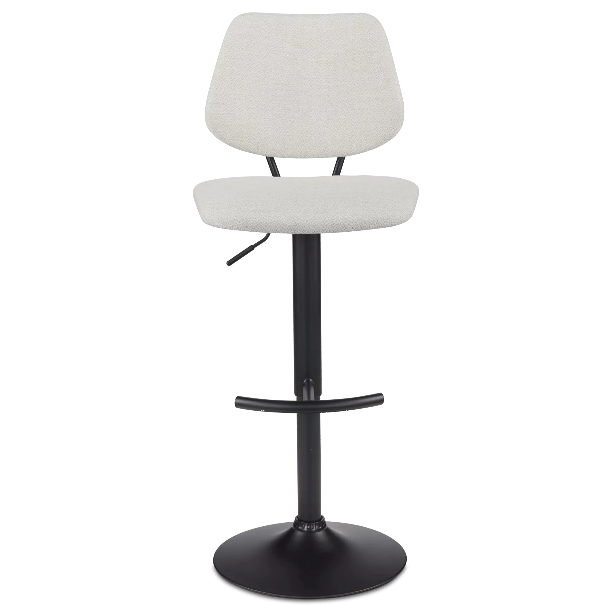 Fabric and Metal Adjustable Counter Stool - Image 3