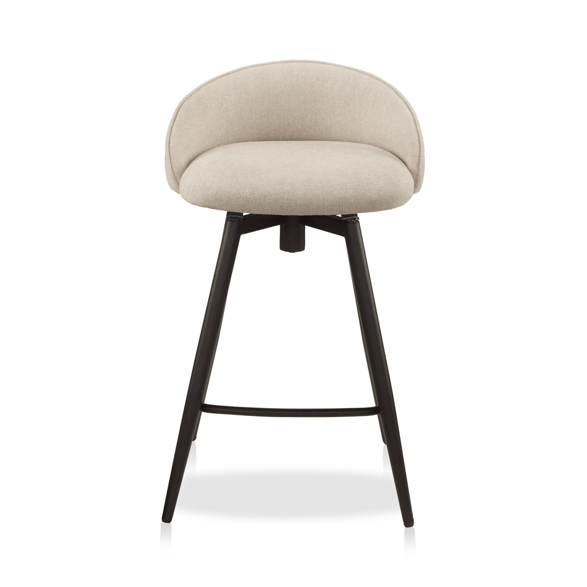 Fabric and Metal Bar Stool - Image 3