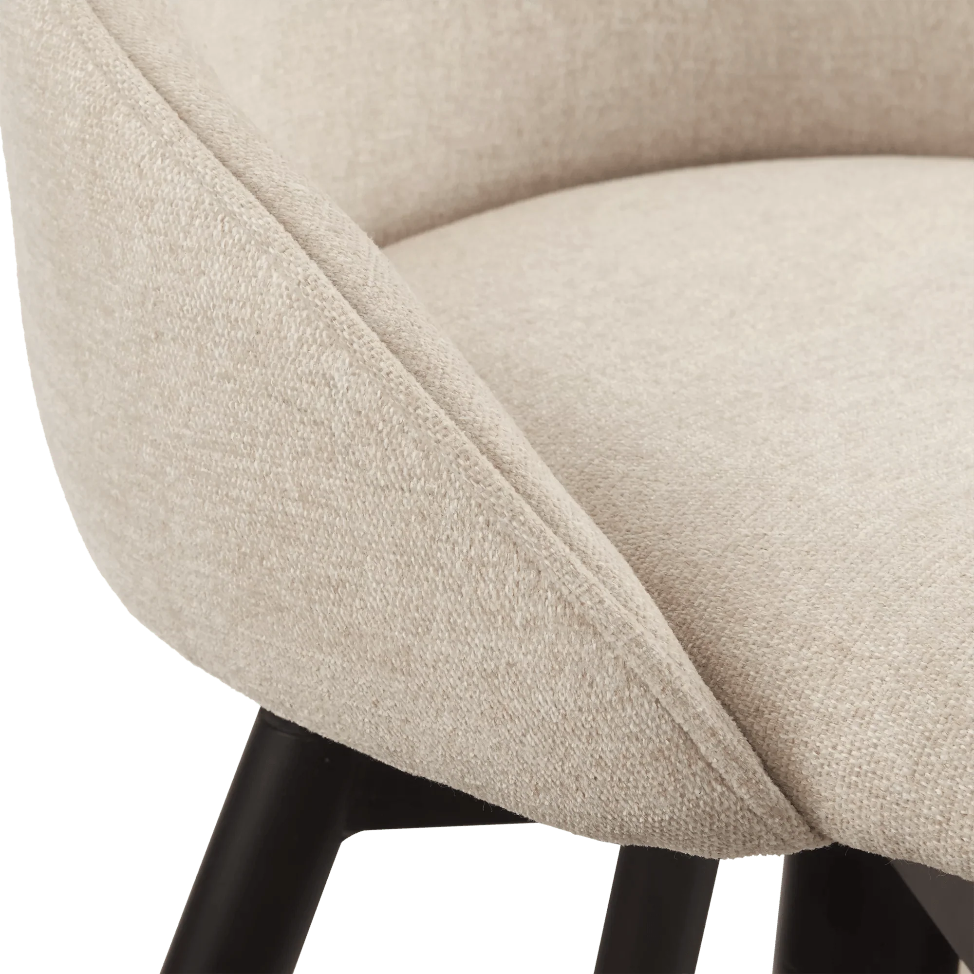 Fabric and Metal Bar Stool - Image 4