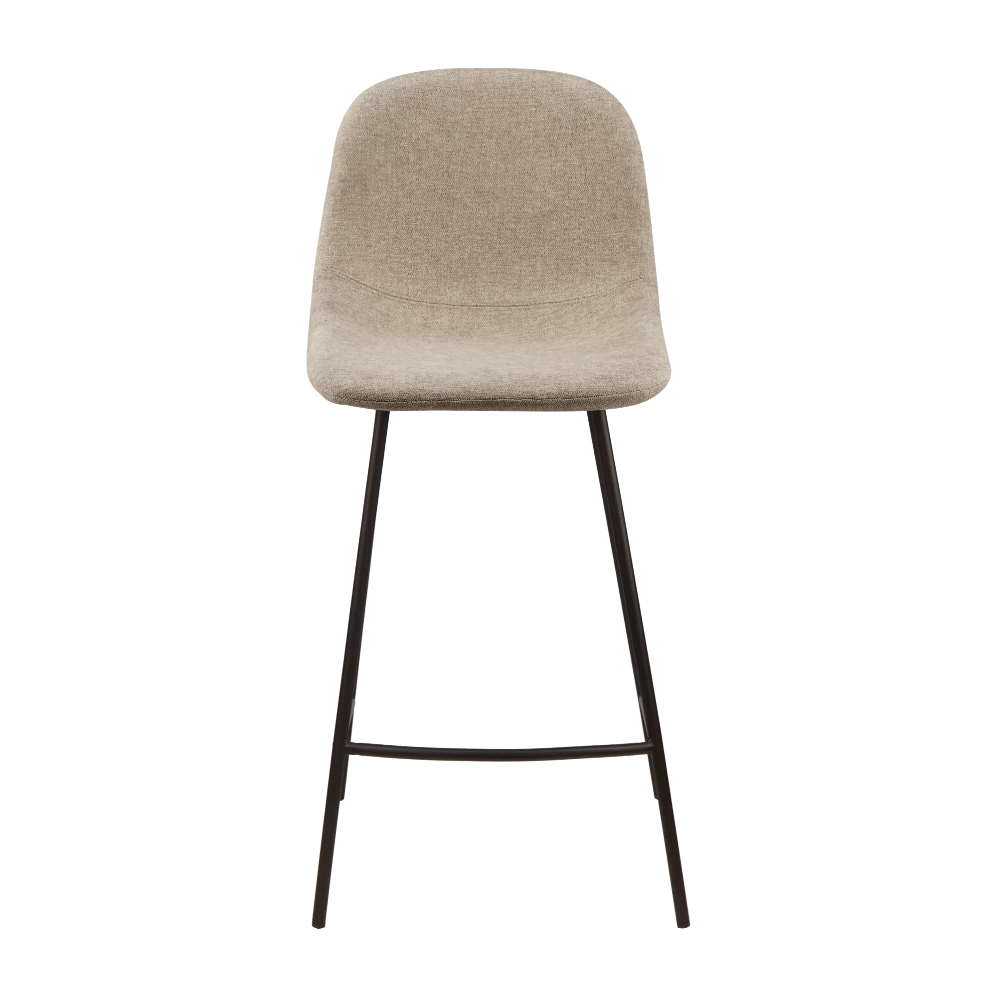 Fabric and Metal Bar Stool - Image 3