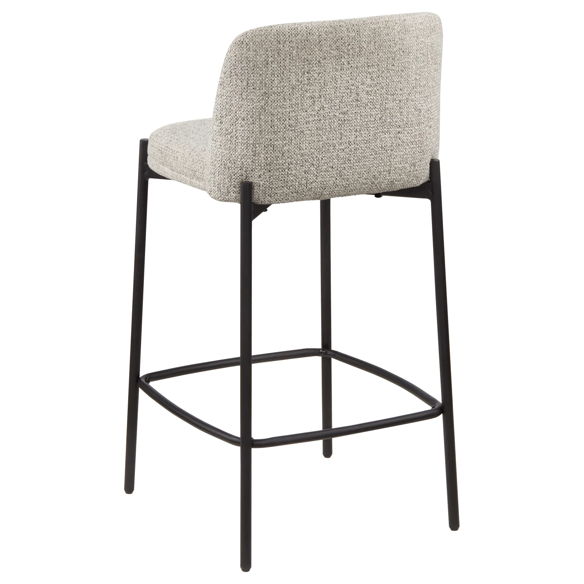 Fabric and Metal Bar Stool - Image 3