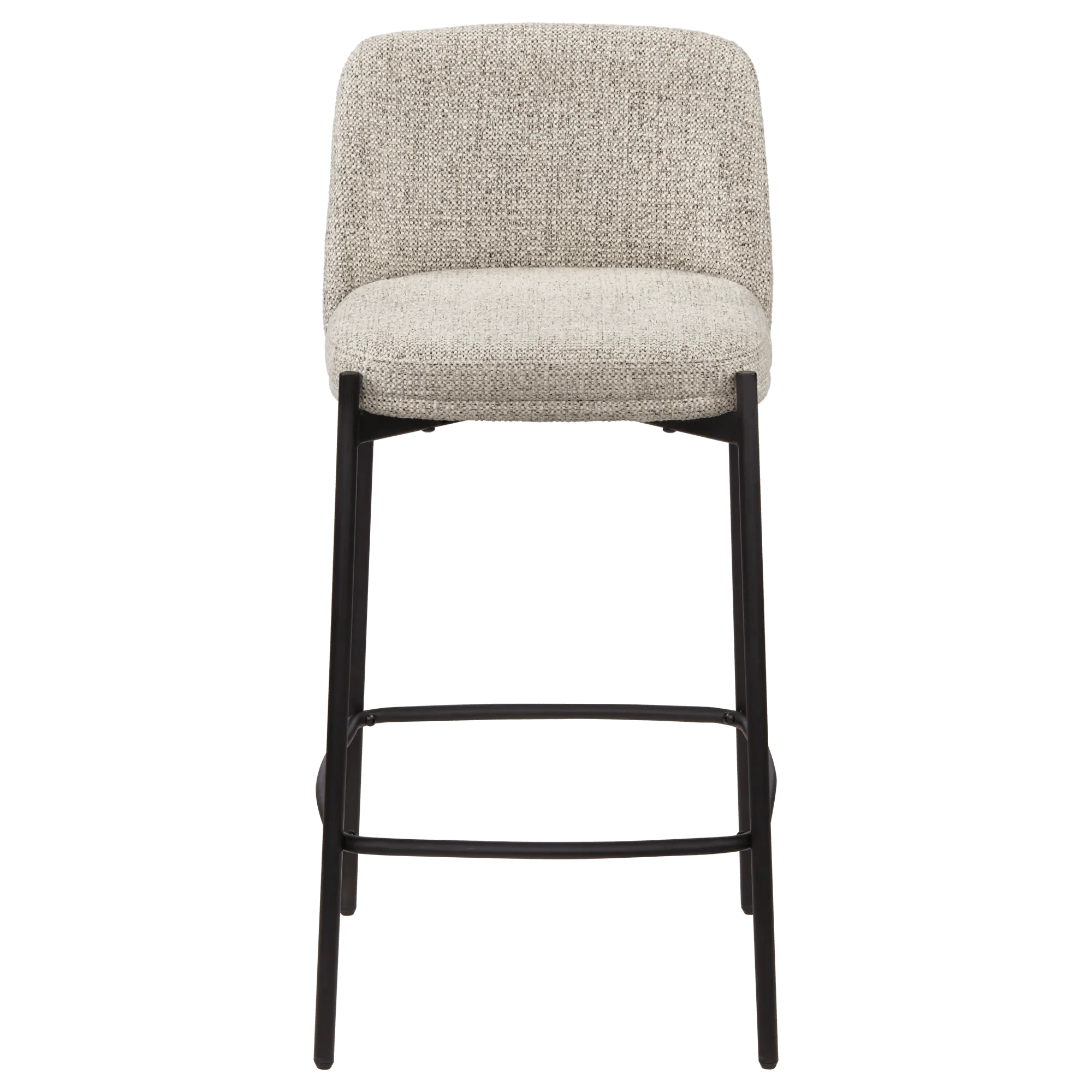 Fabric and Metal Bar Stool - Image 4