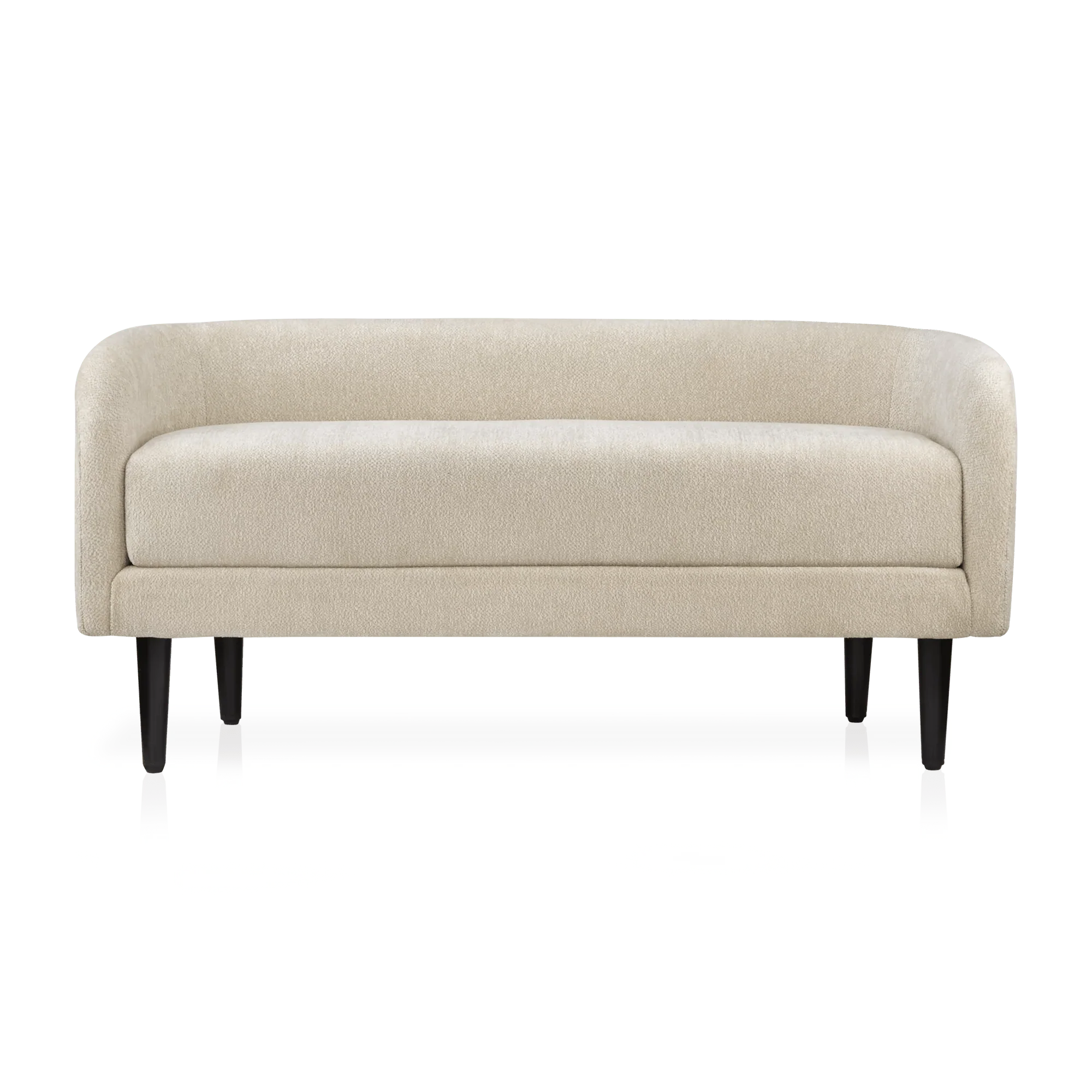 Fabric and Metal Bench - Image 2