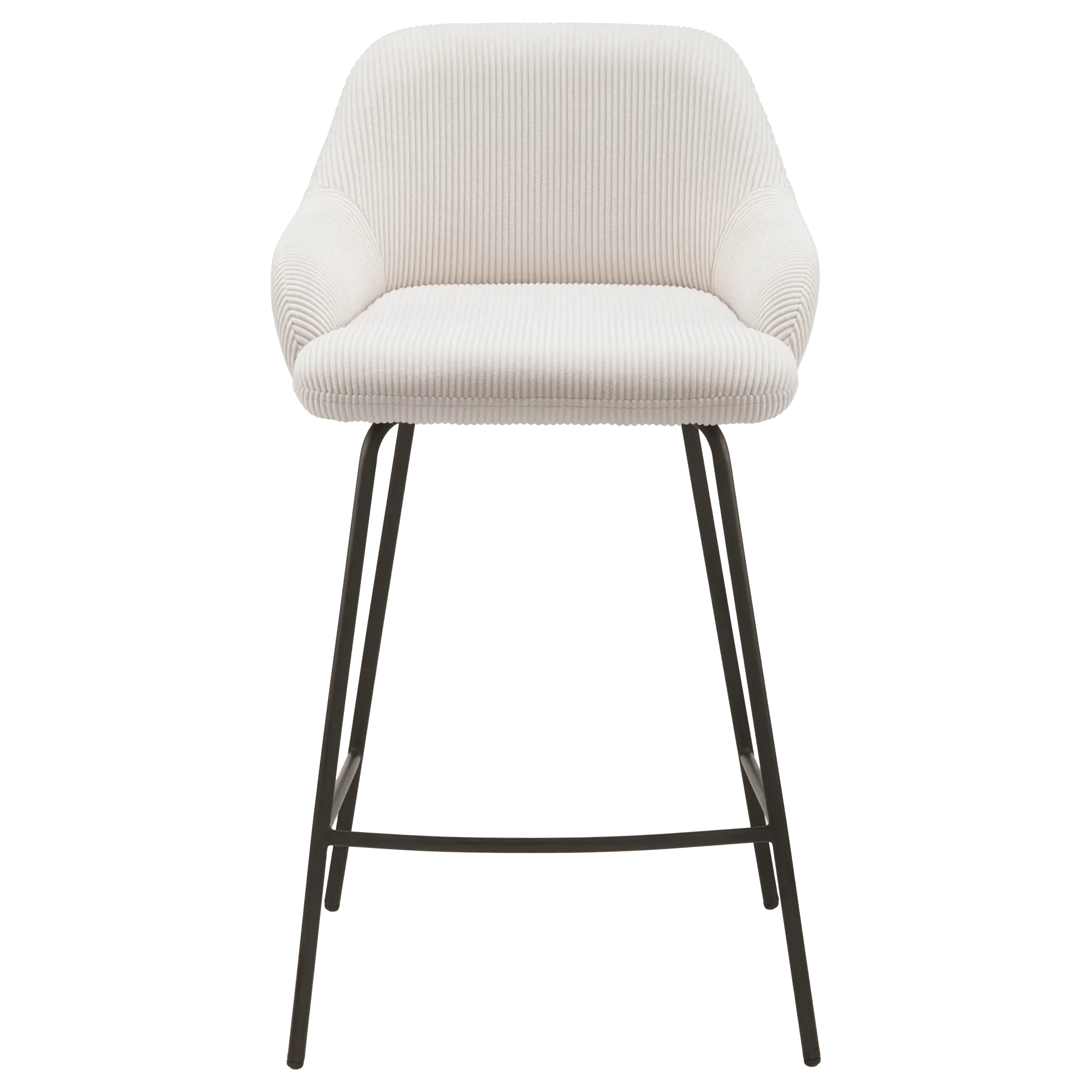 Fabric and Metal Counter Stool - Image 3