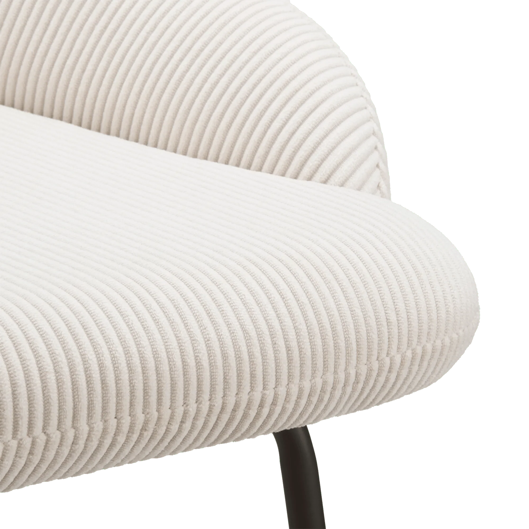 Fabric and Metal Counter Stool - Image 4