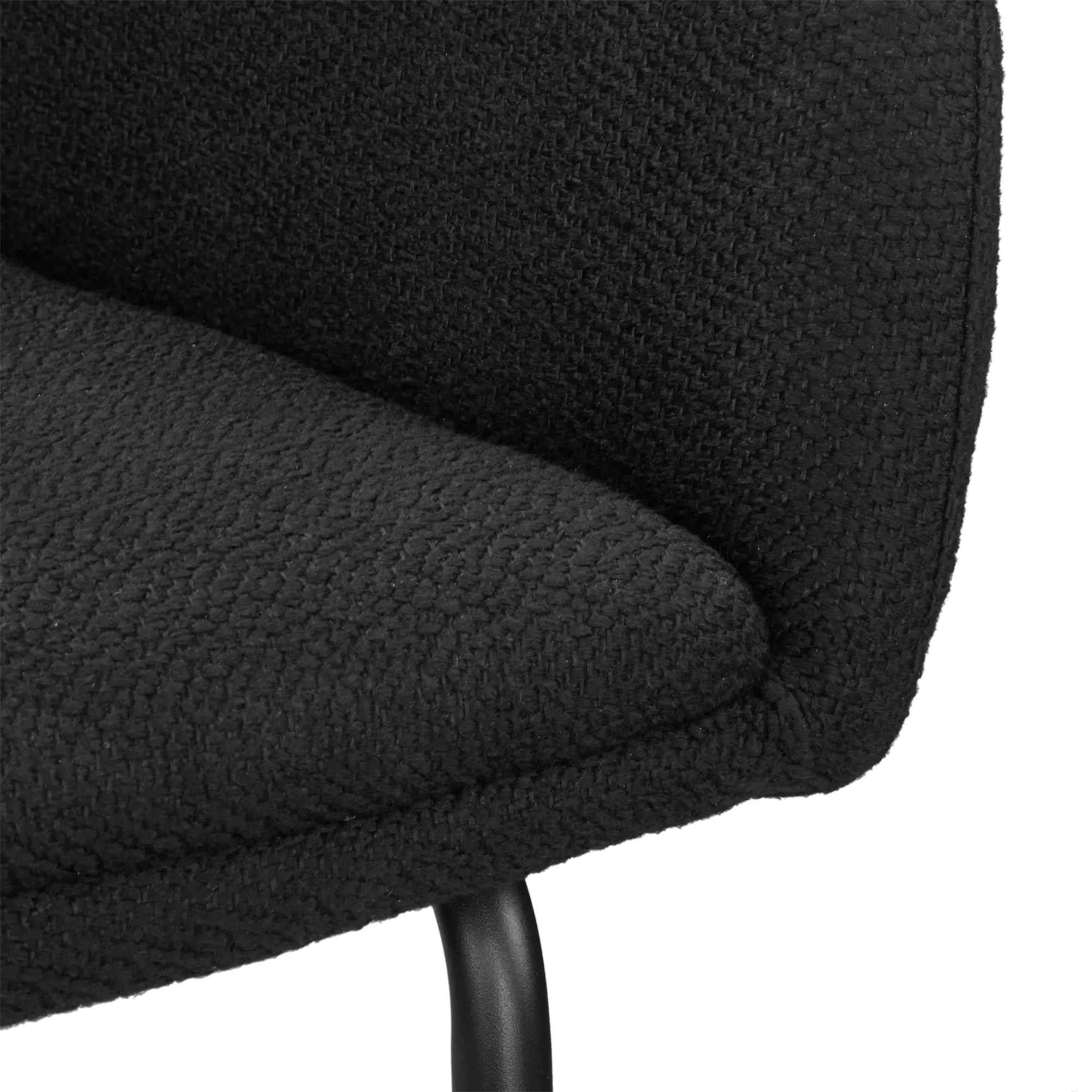 Fabric and Metal Dining Chair - Image 4