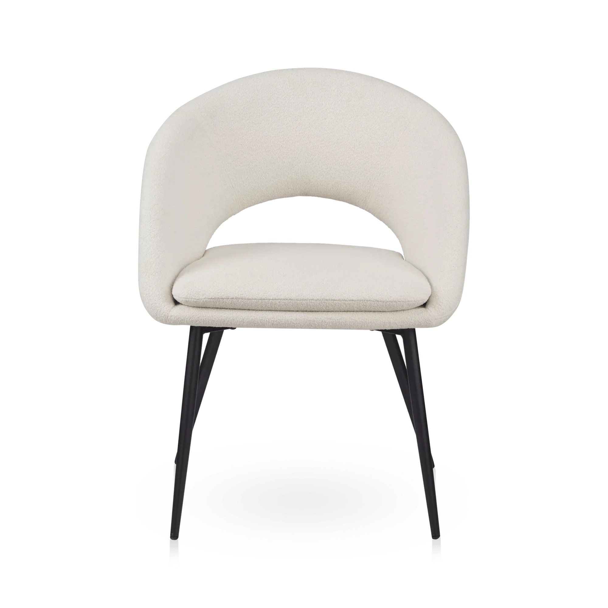 Fabric and Metal Dining Chair - Image 3