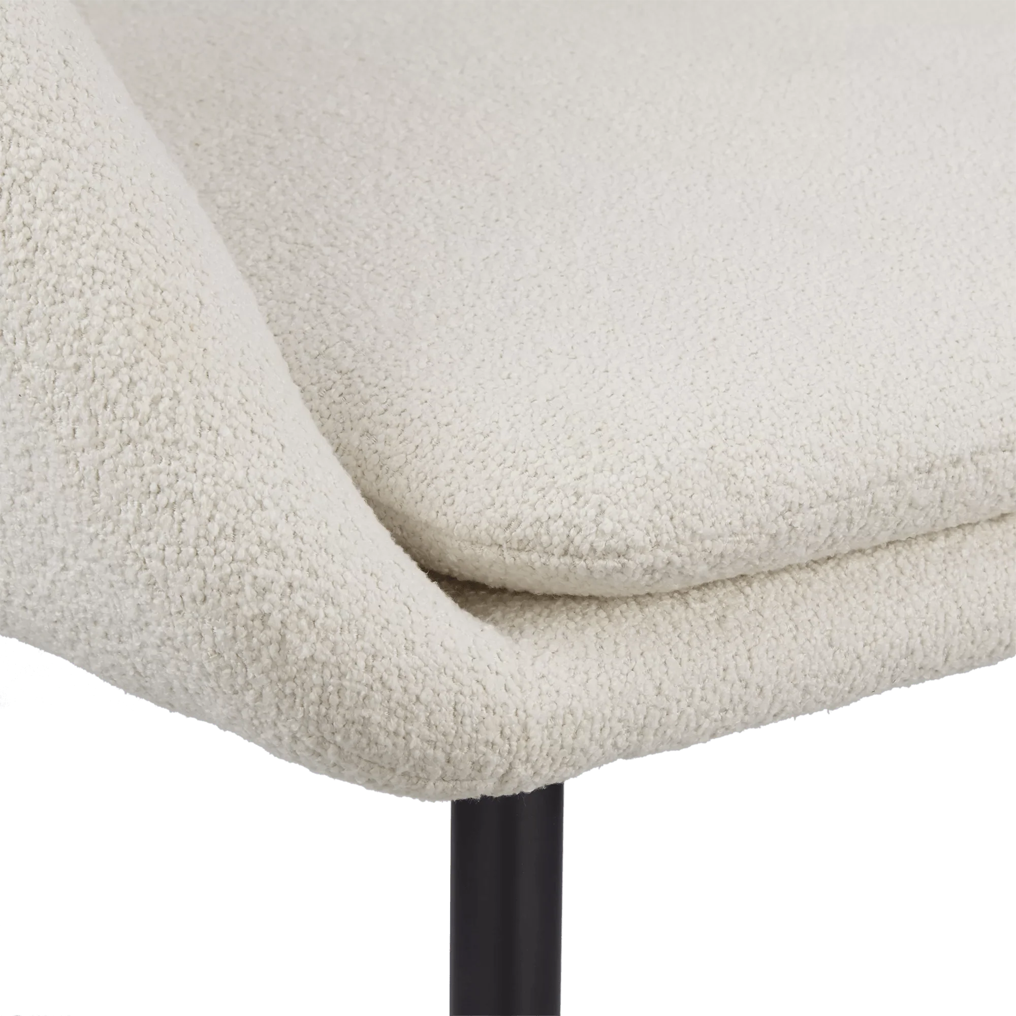 Fabric and Metal Dining Chair - Image 4