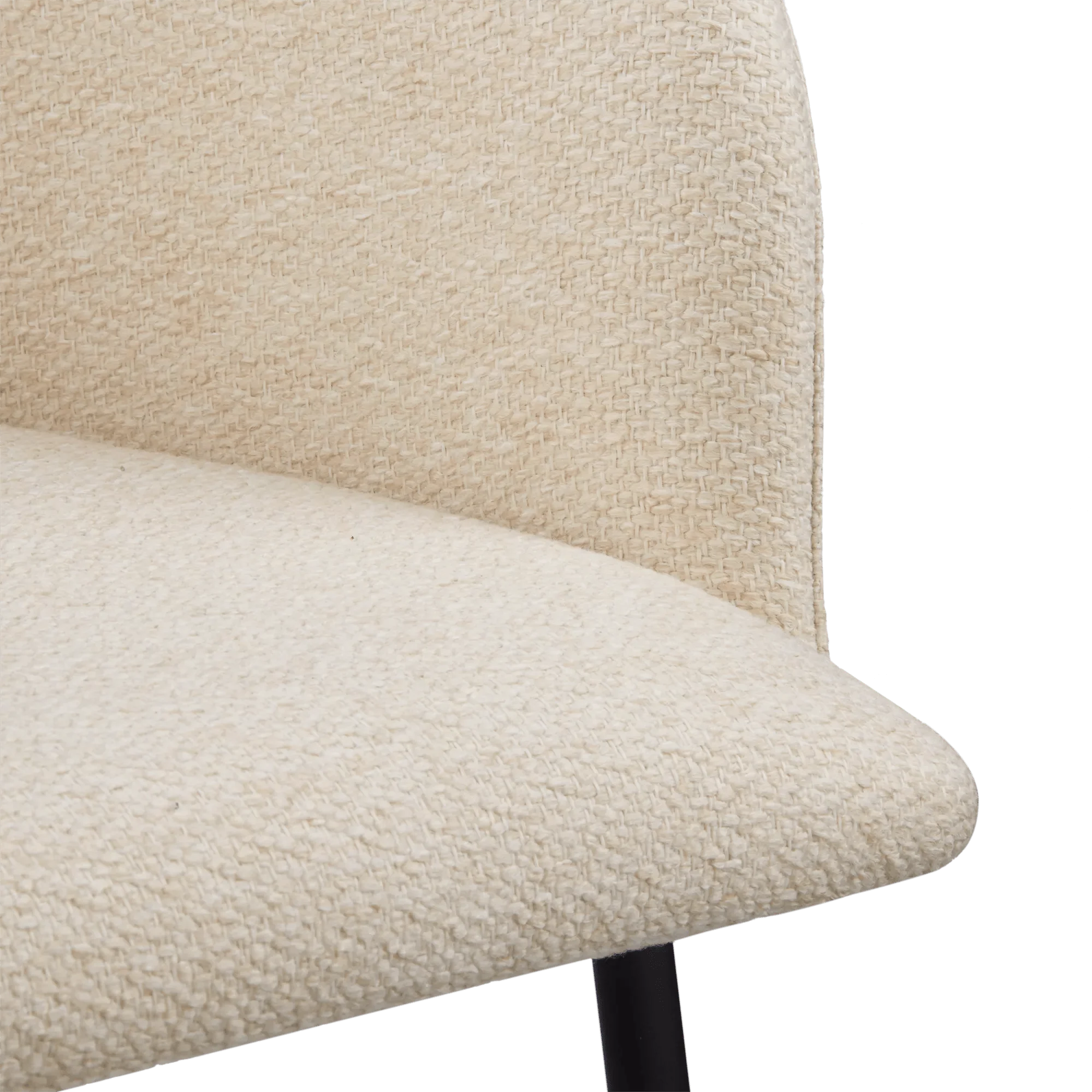 Fabric and Metal Dining Chair - Image 4