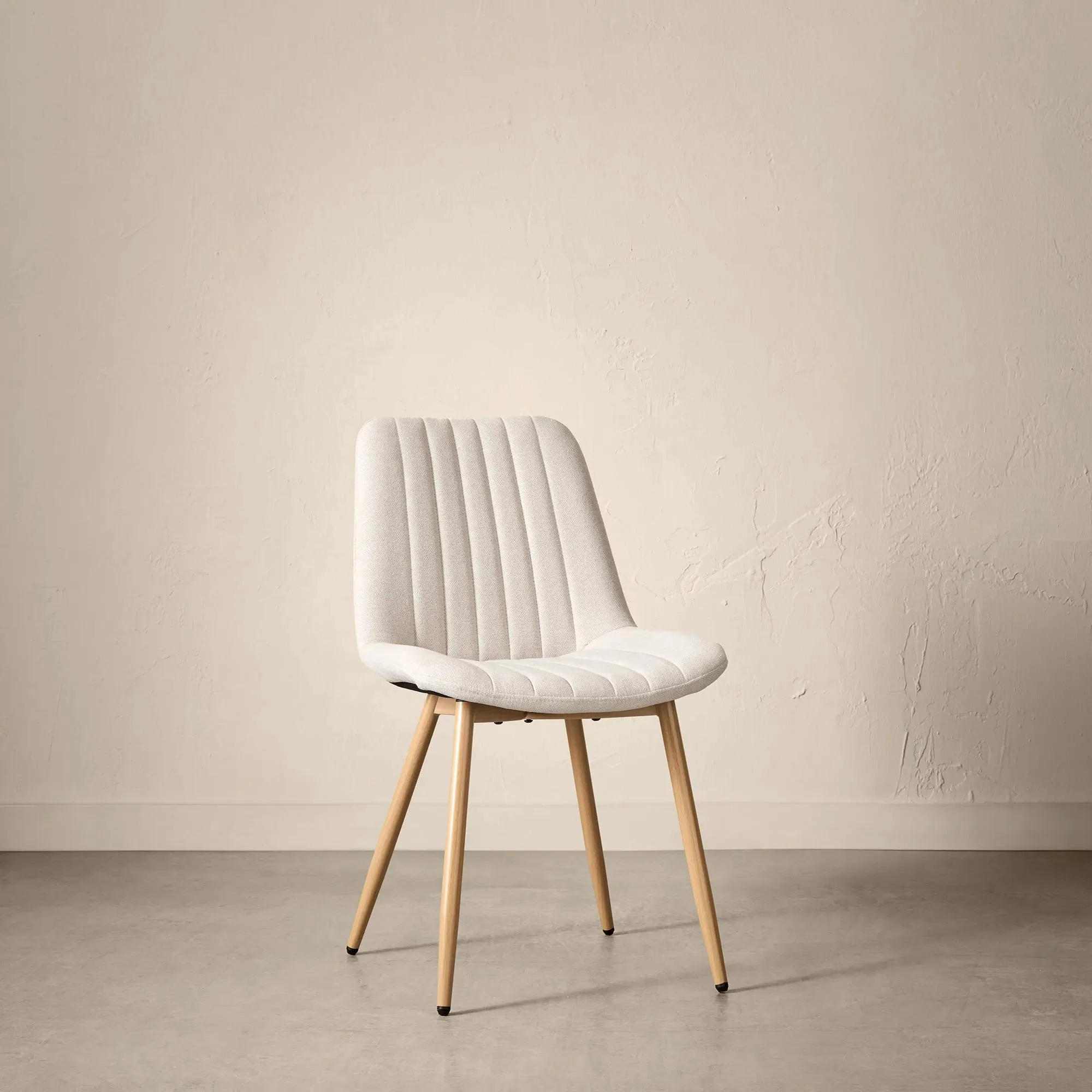 Fabric and Metal Dining Chair - Image 7