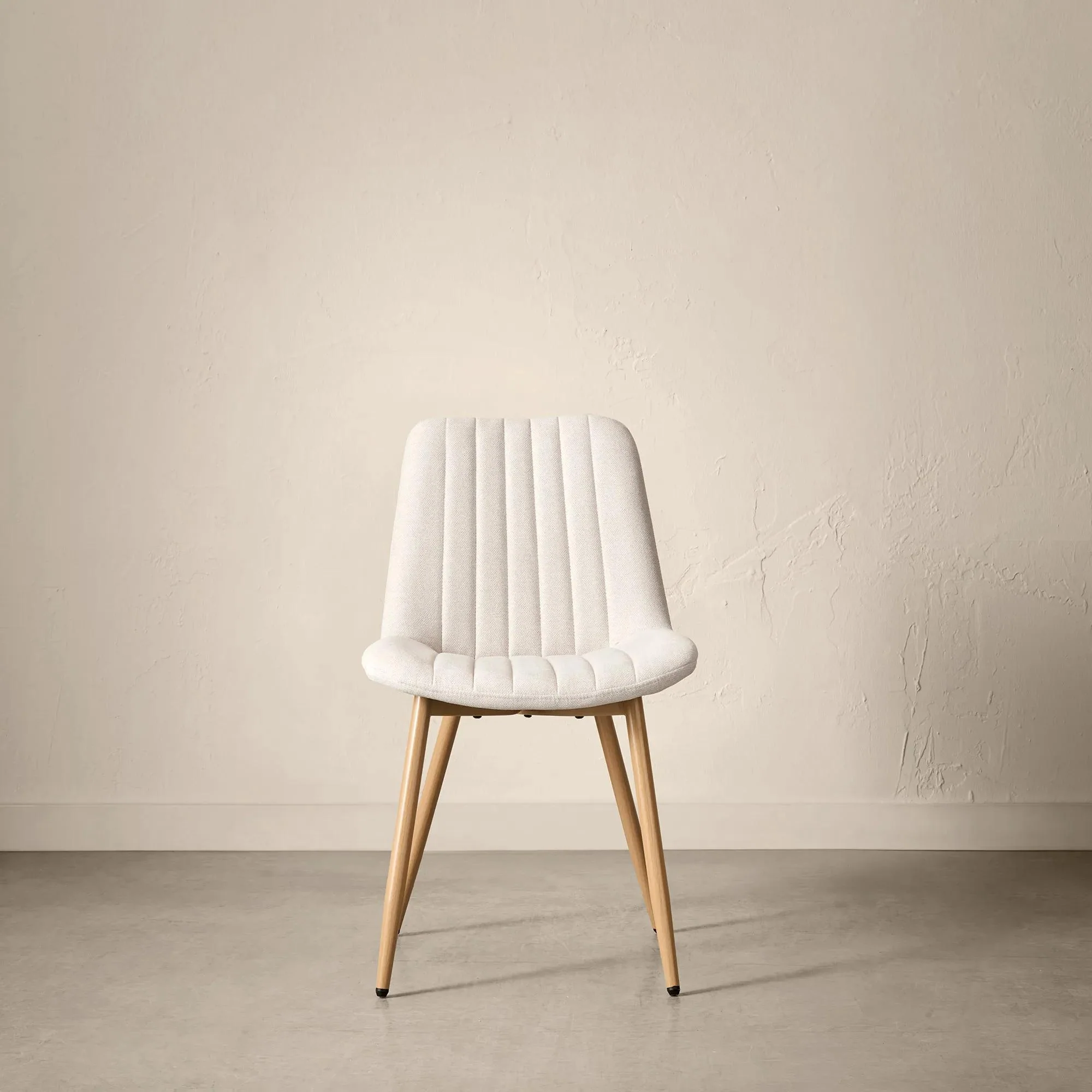 Fabric and Metal Dining Chair - Image 8