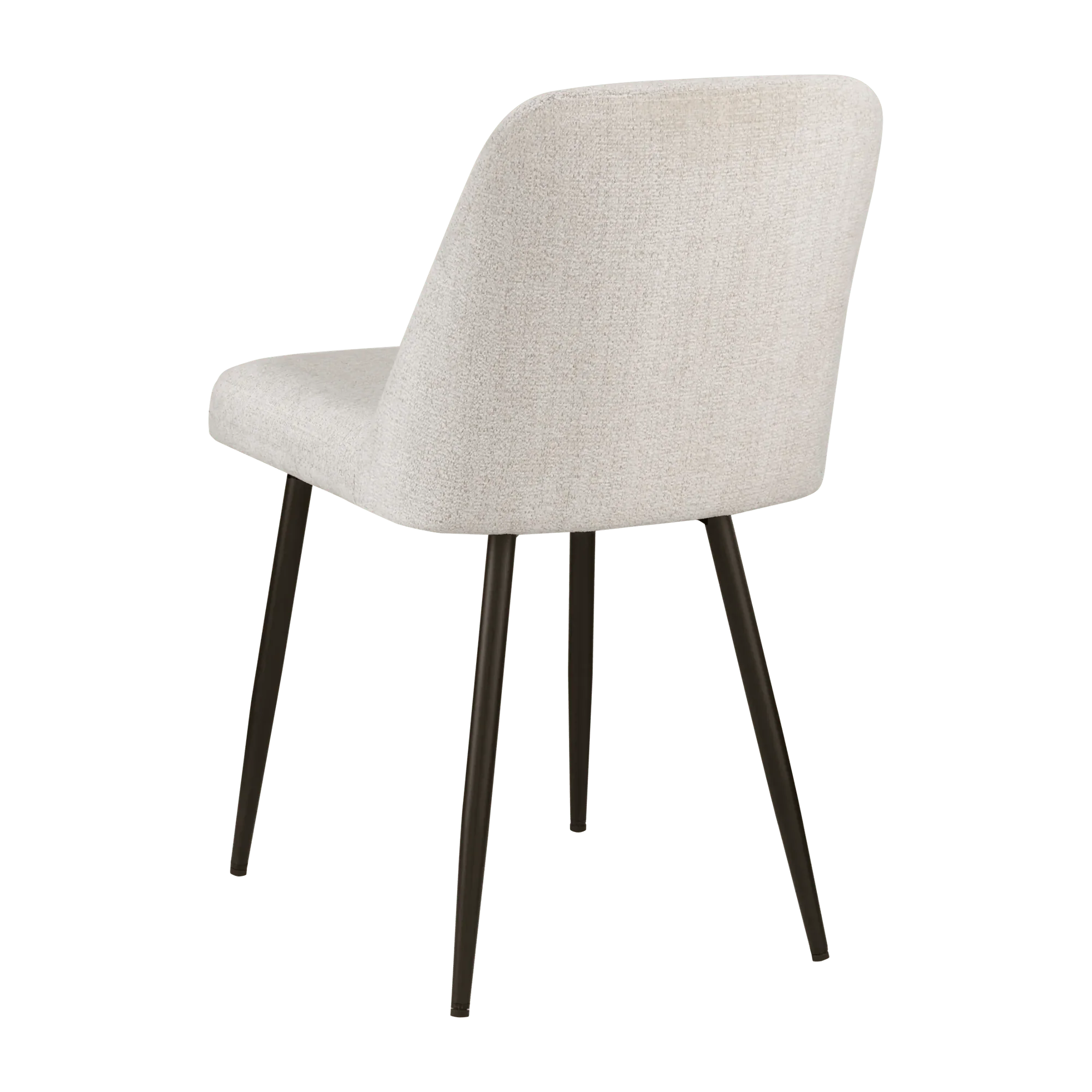 Fabric and Metal Dining Chair - Image 2