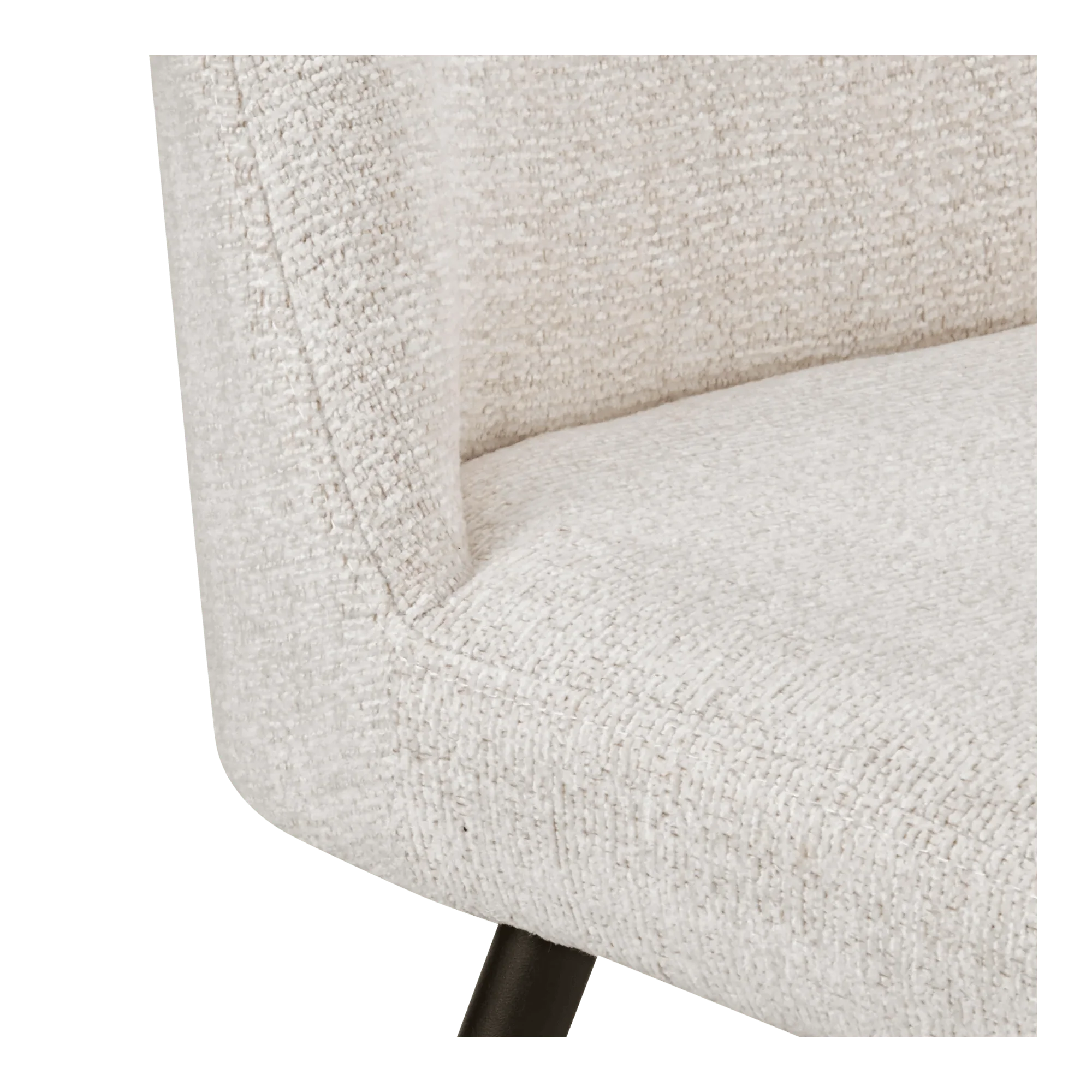 Fabric and Metal Dining Chair - Image 4