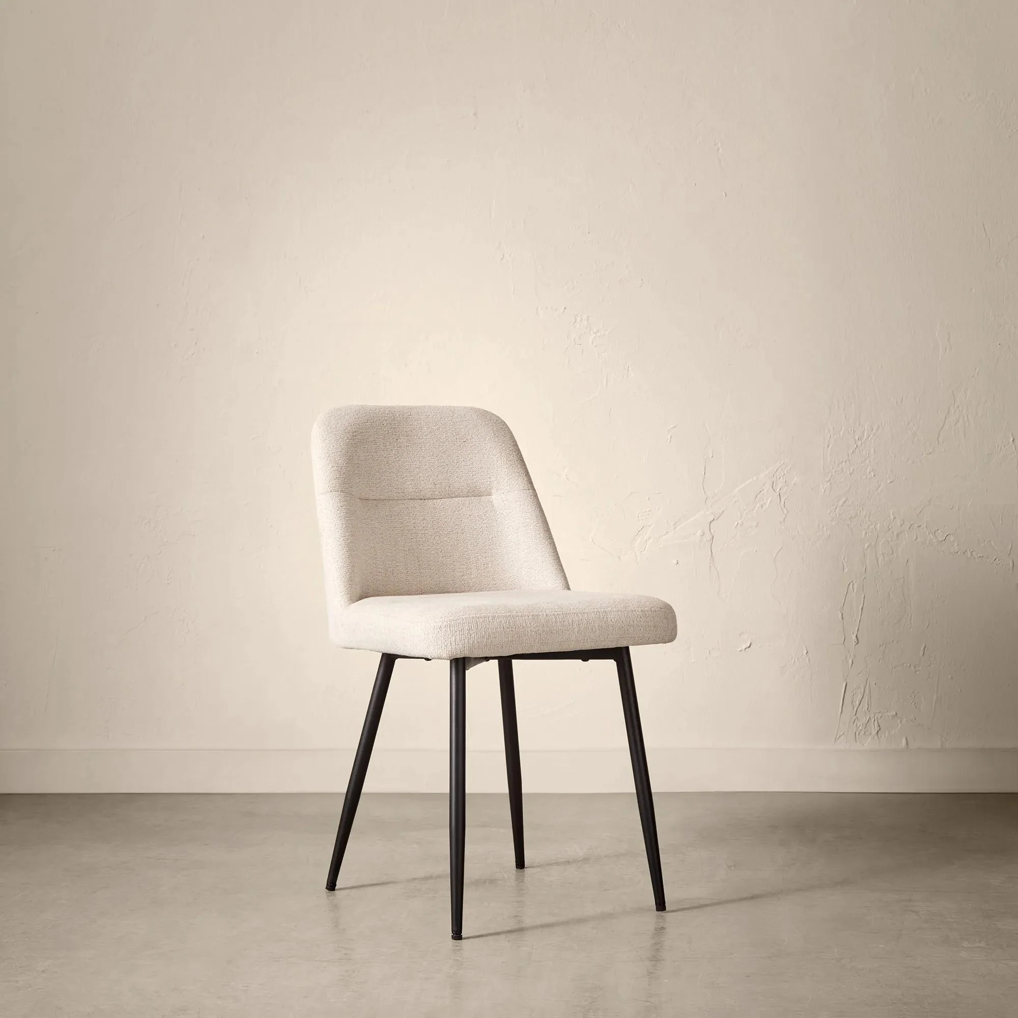 Fabric and Metal Dining Chair - Image 6