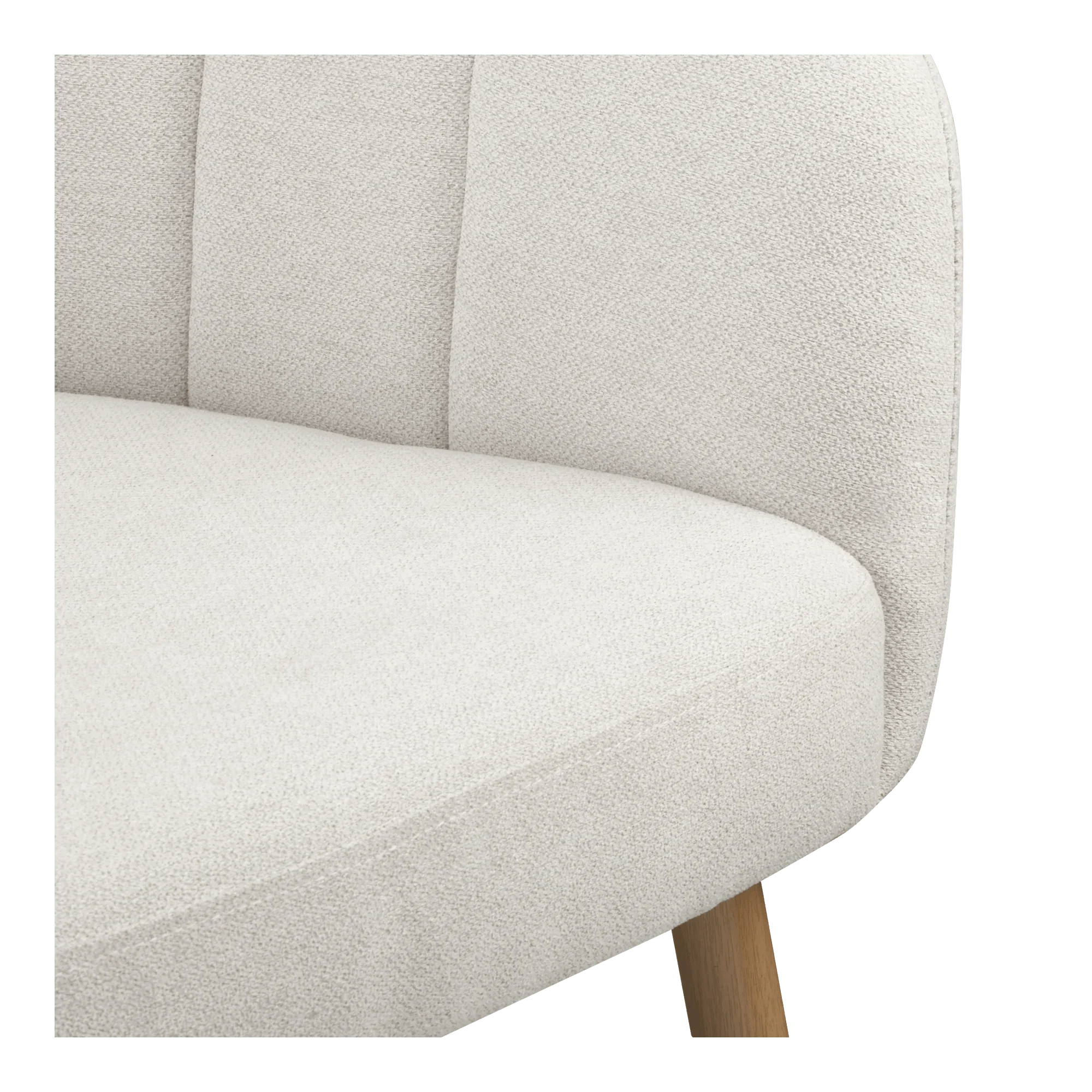 Fabric and Metal Wood Effect Accent Chair - Image 6