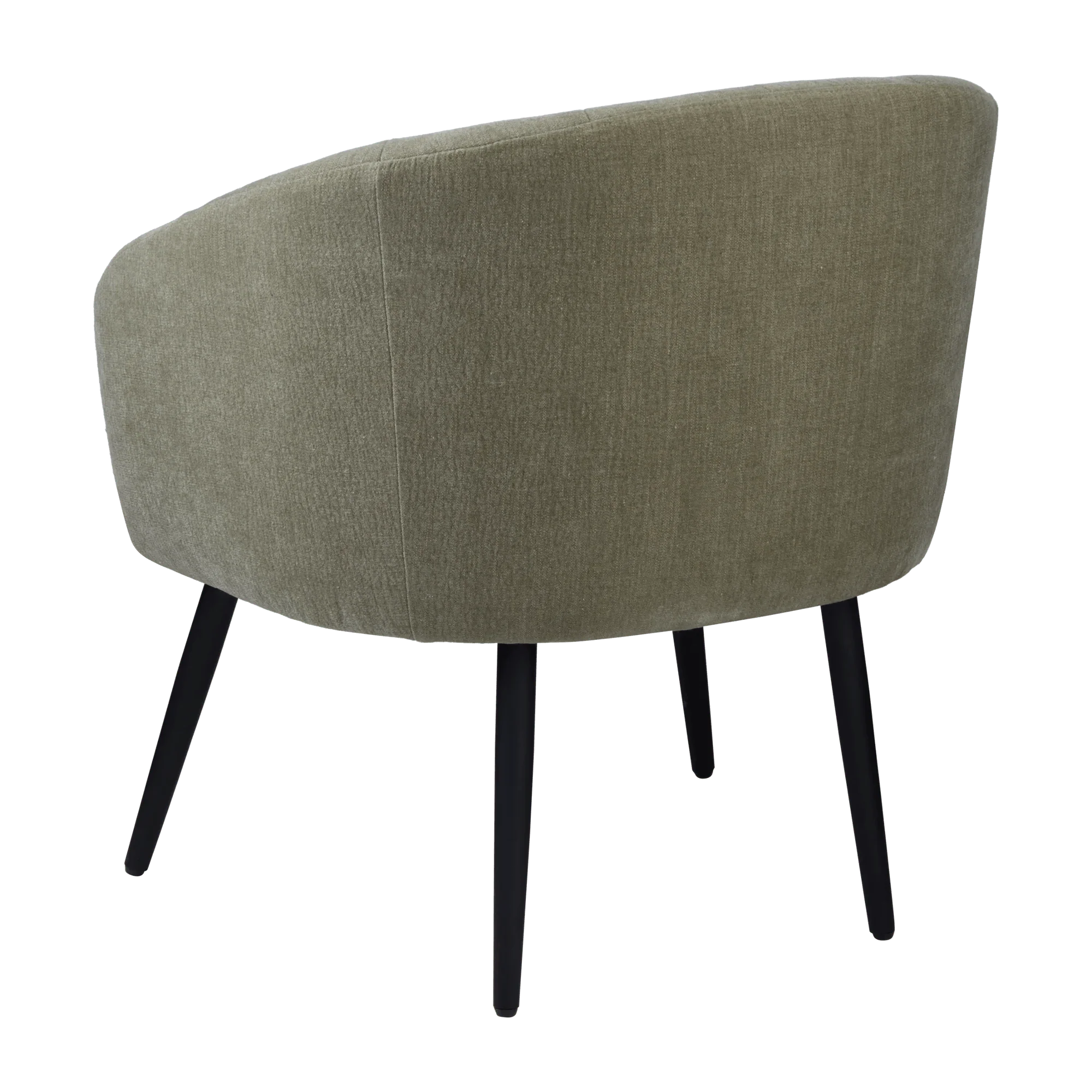 Fabric and Metal Wood Effect Accent Chair - Image 3