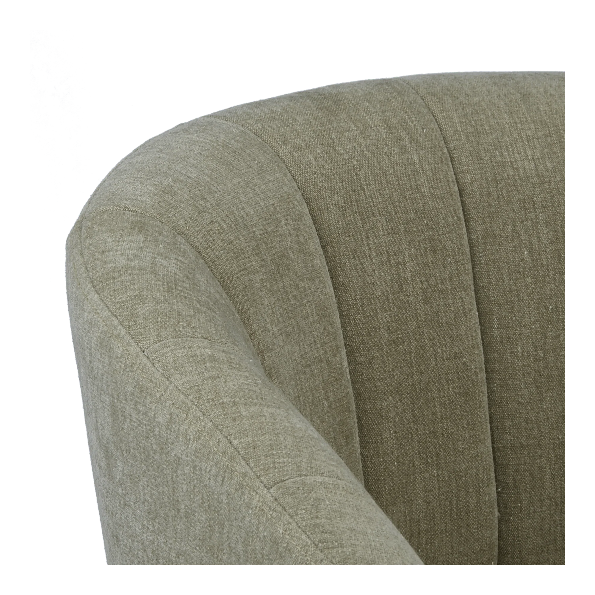 Fabric and Metal Wood Effect Accent Chair - Image 5