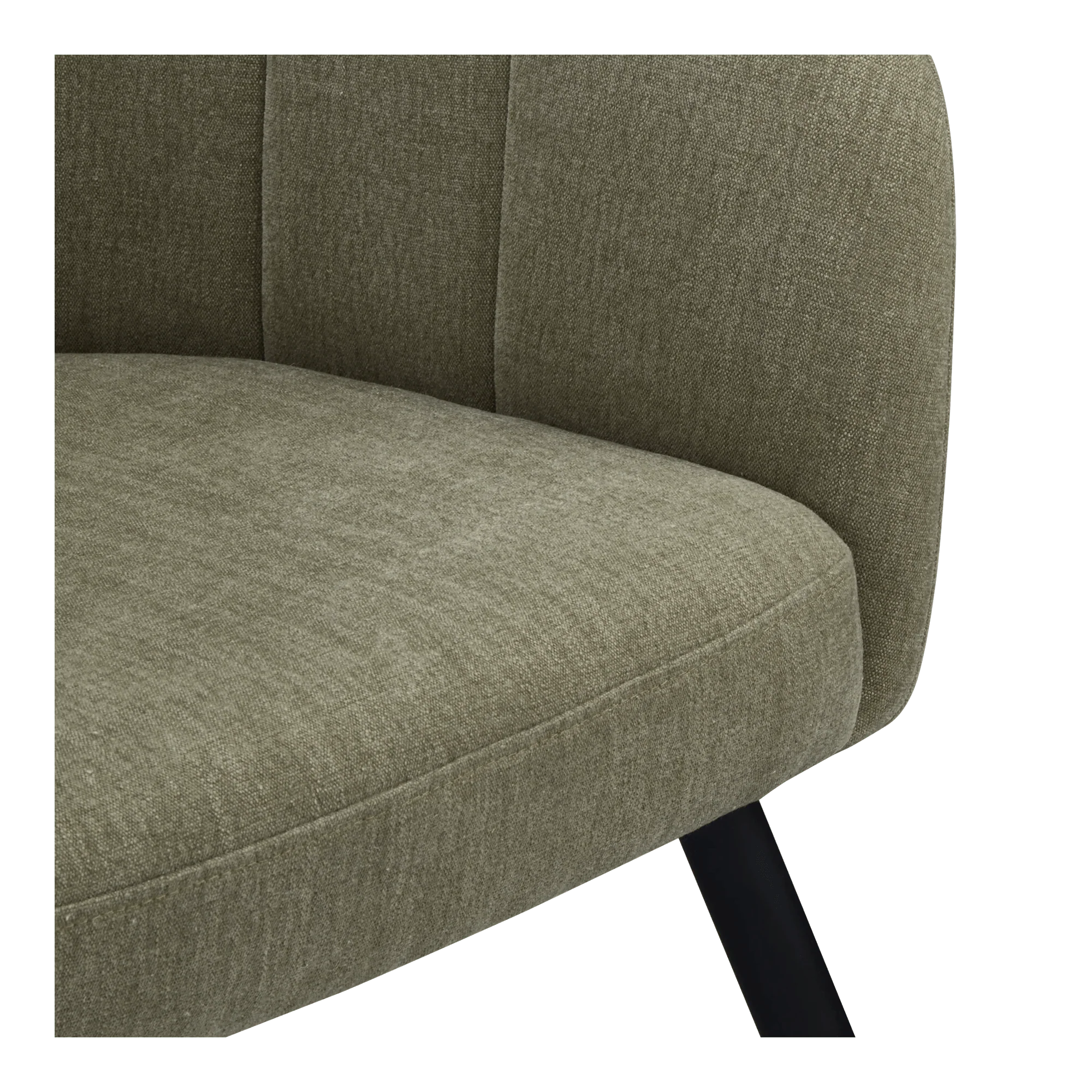 Fabric and Metal Wood Effect Accent Chair - Image 6