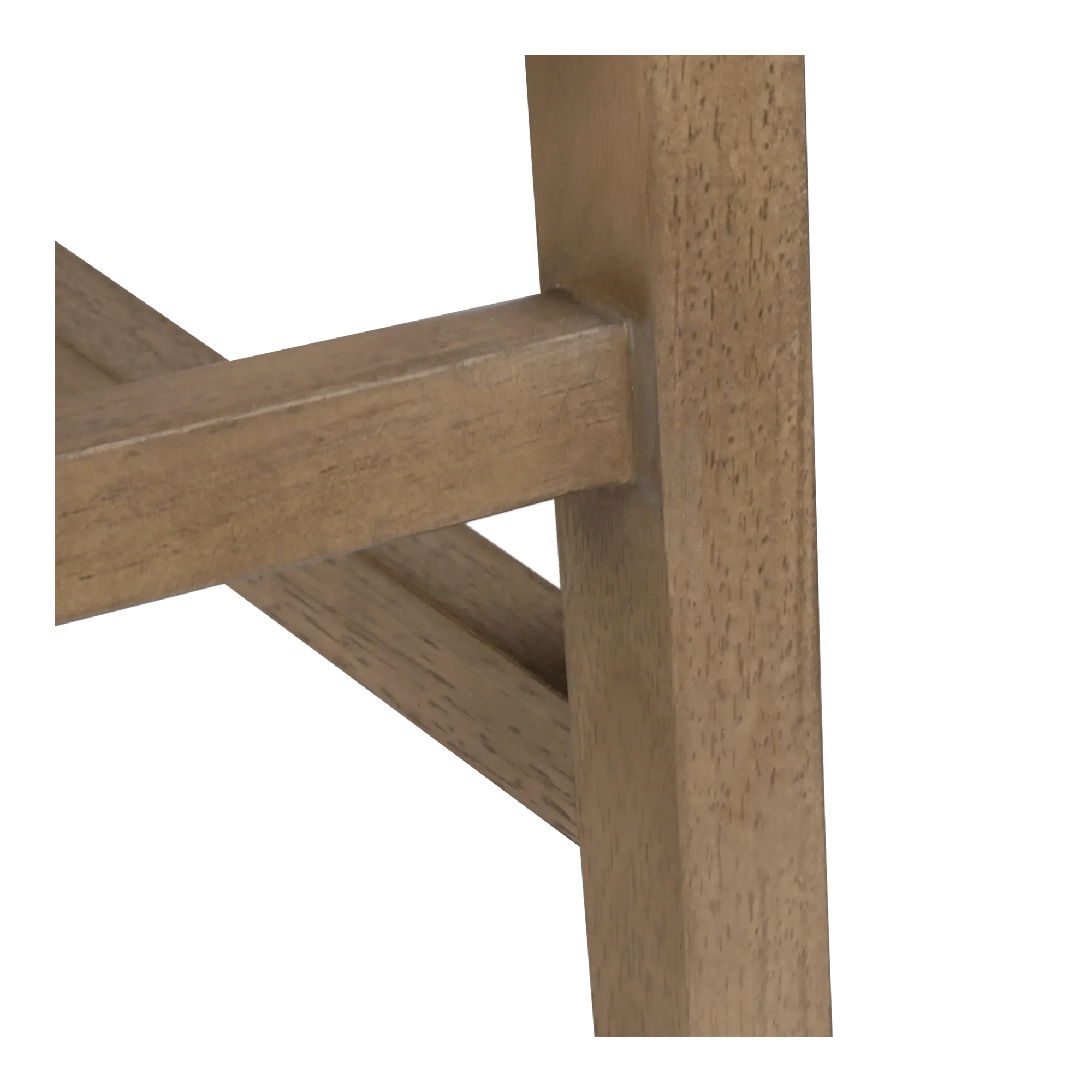 Fabric and Natural Wood Bar Stool - Image 5