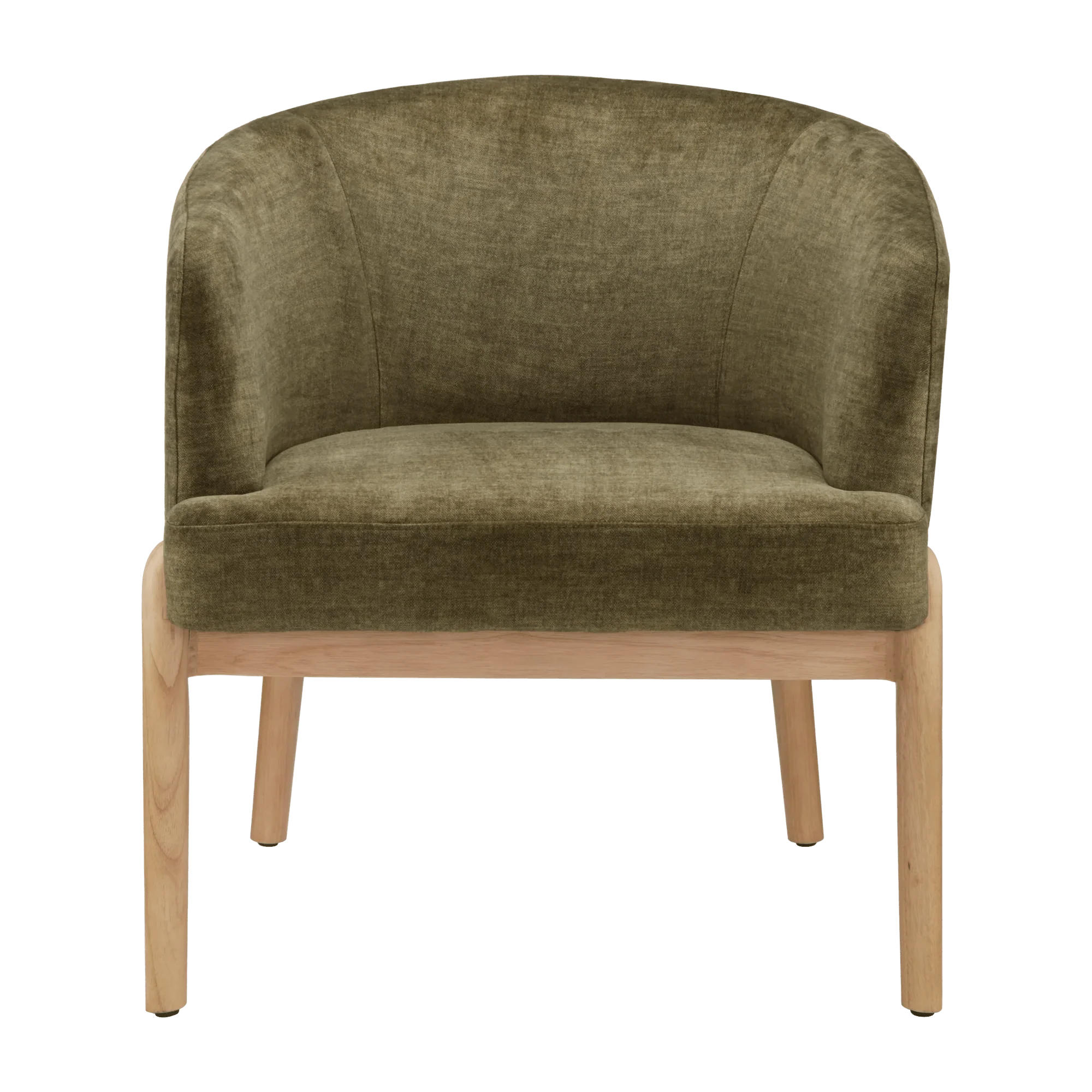 Fabric and Wood Accent Chair - Image 4