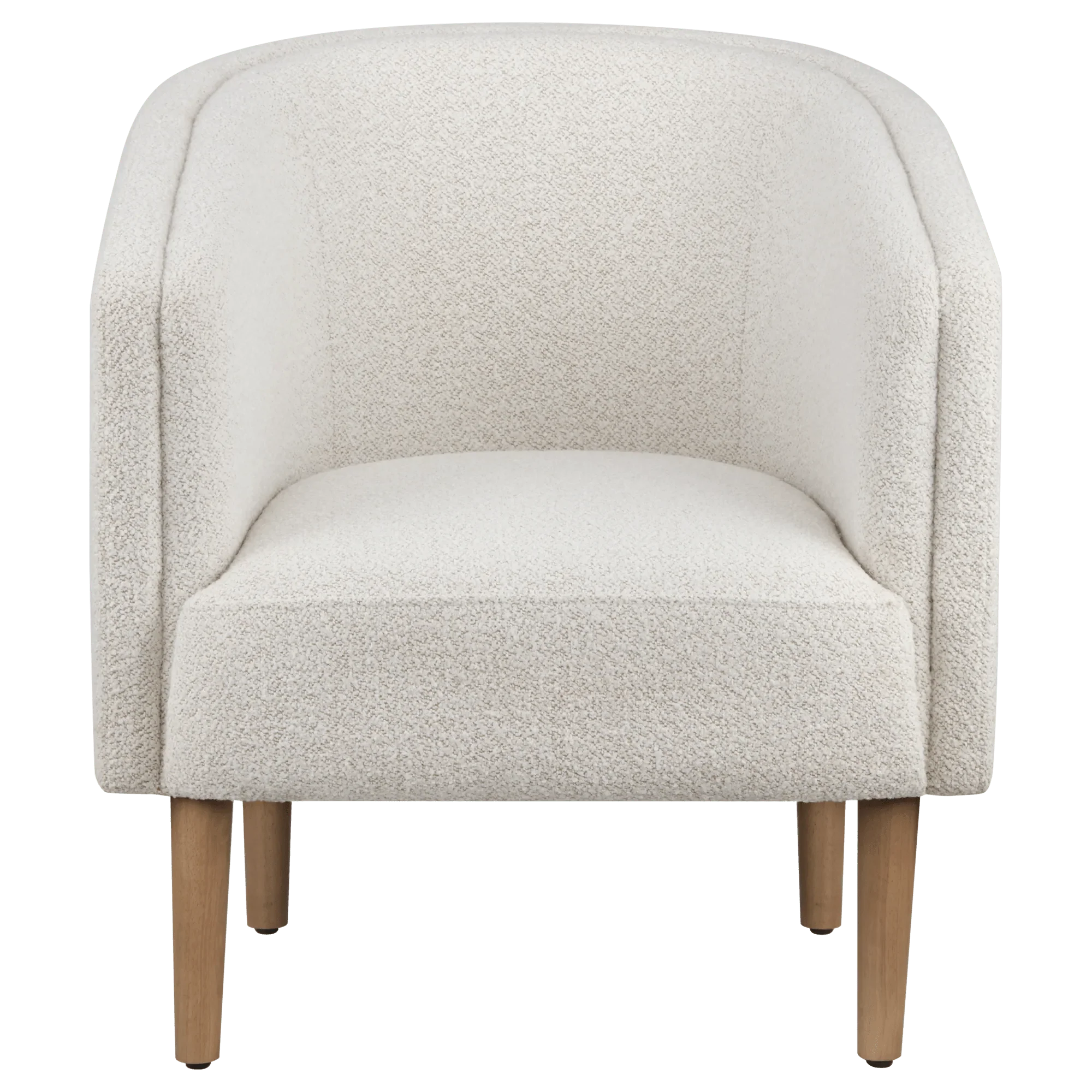 Fabric and wood accent chair - Image 4
