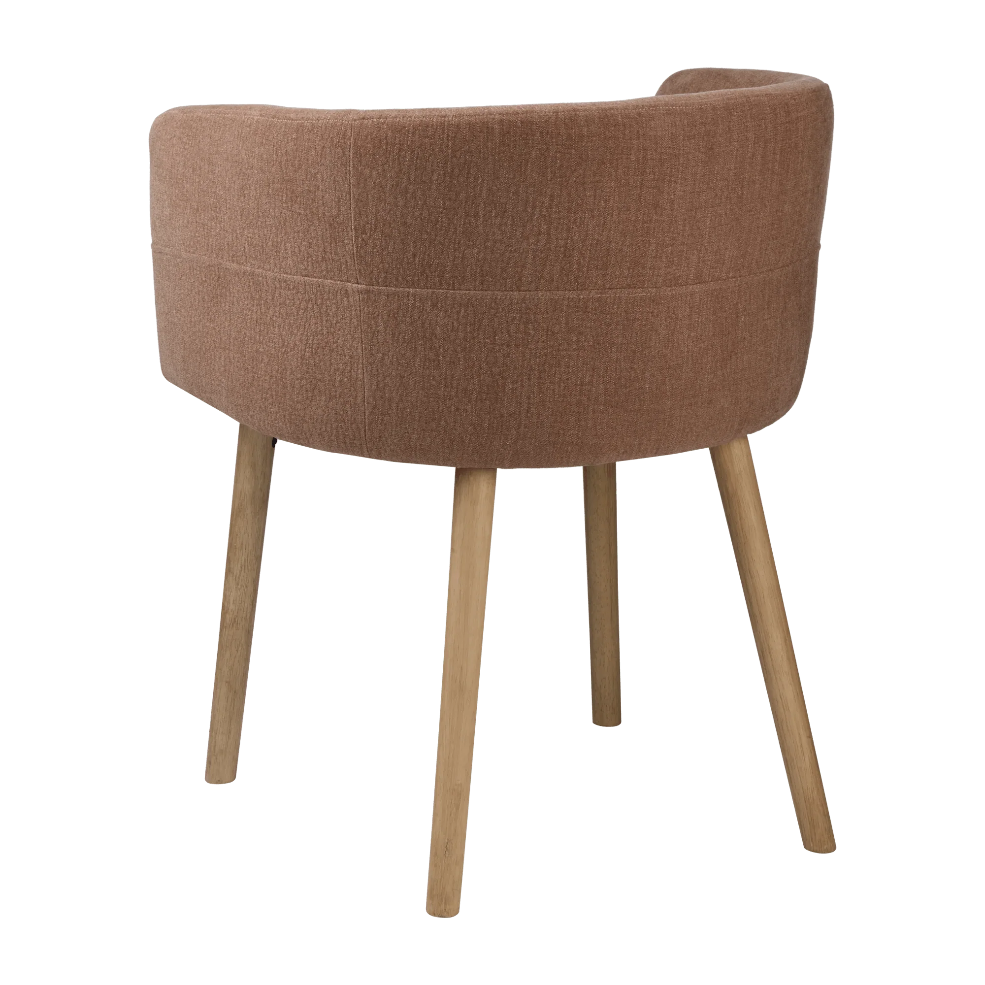 Fabric and Wood Accent Chair - Image 3