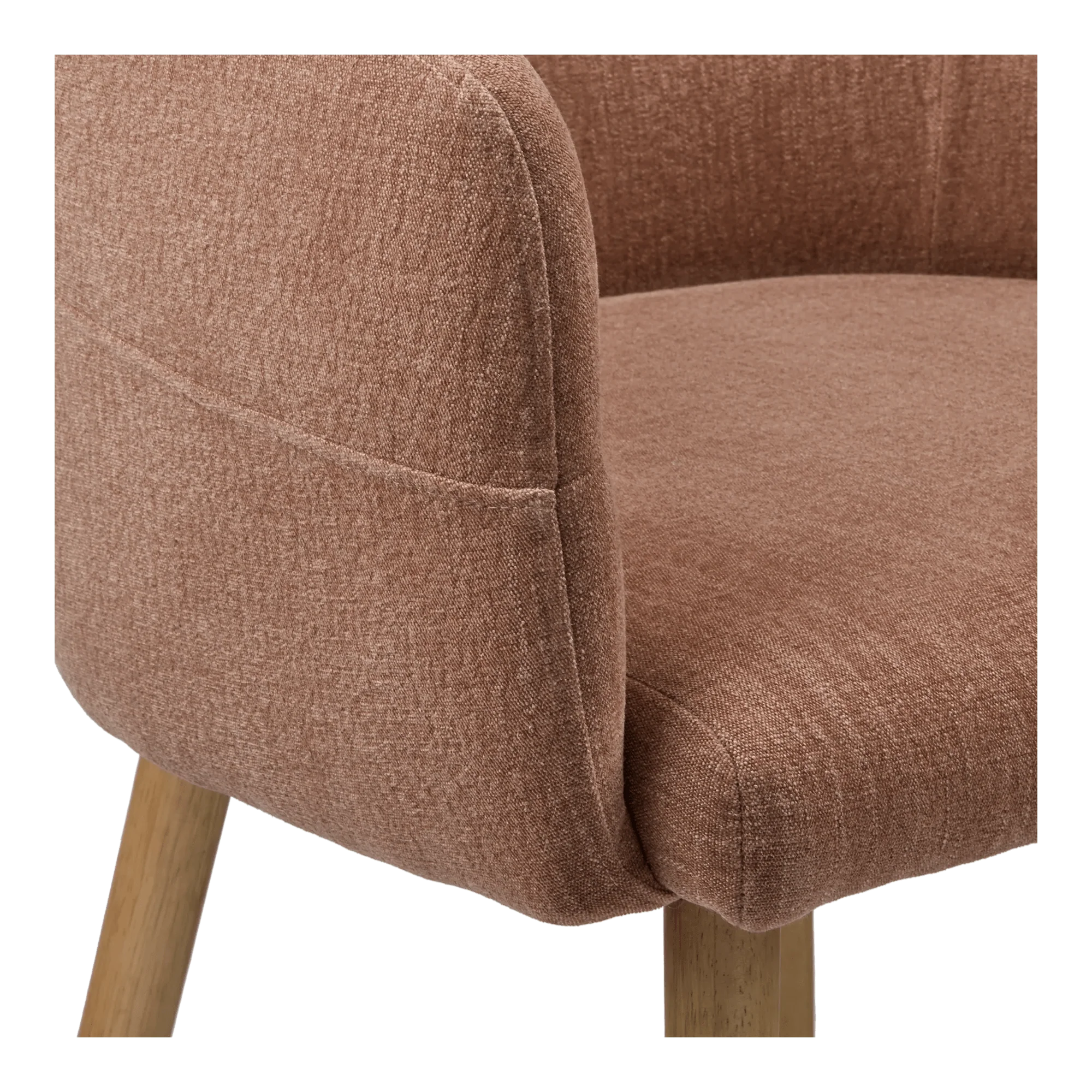 Fabric and Wood Accent Chair - Image 8
