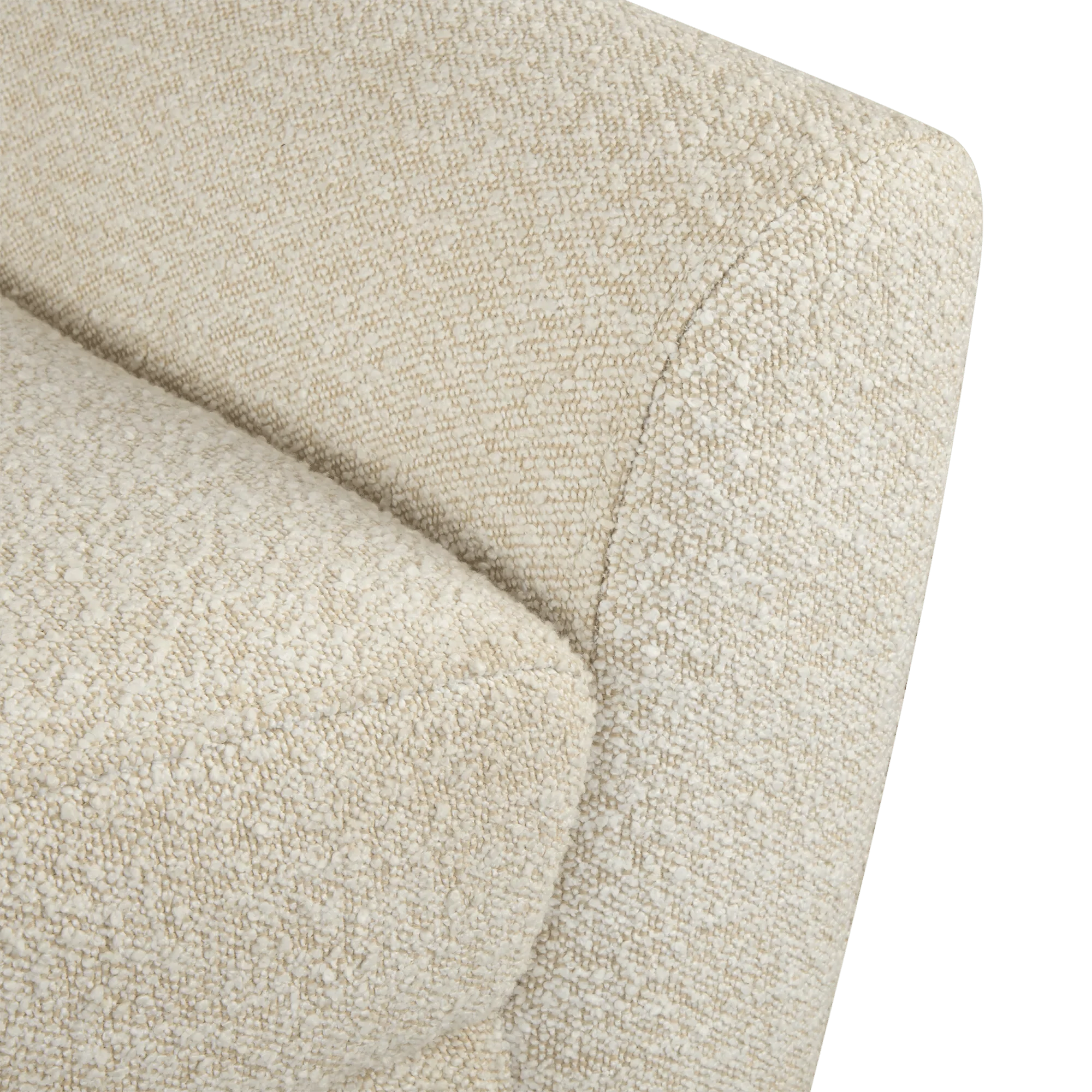 Fabric and Wood Bench - Image 5