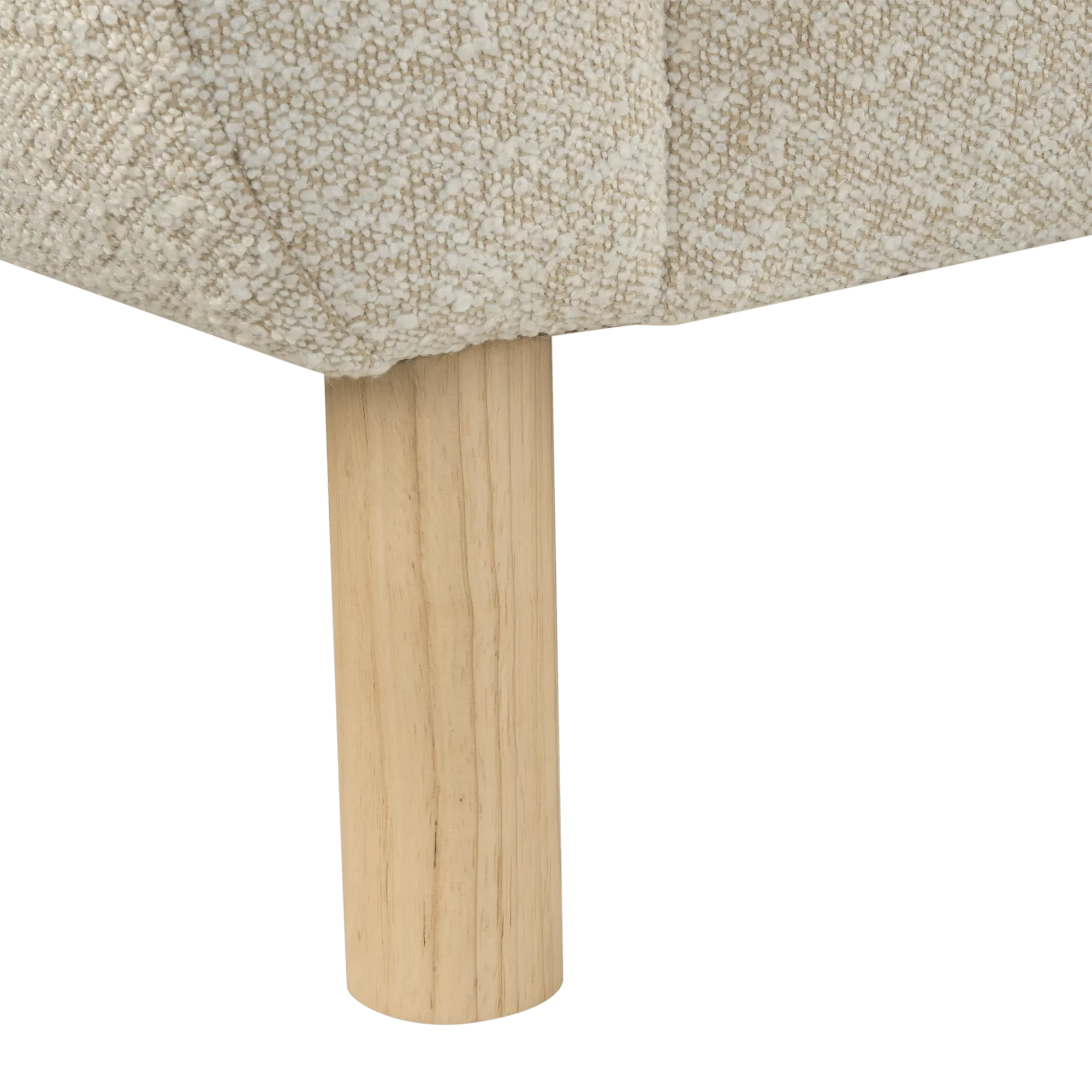 Fabric and Wood Bench - Image 6