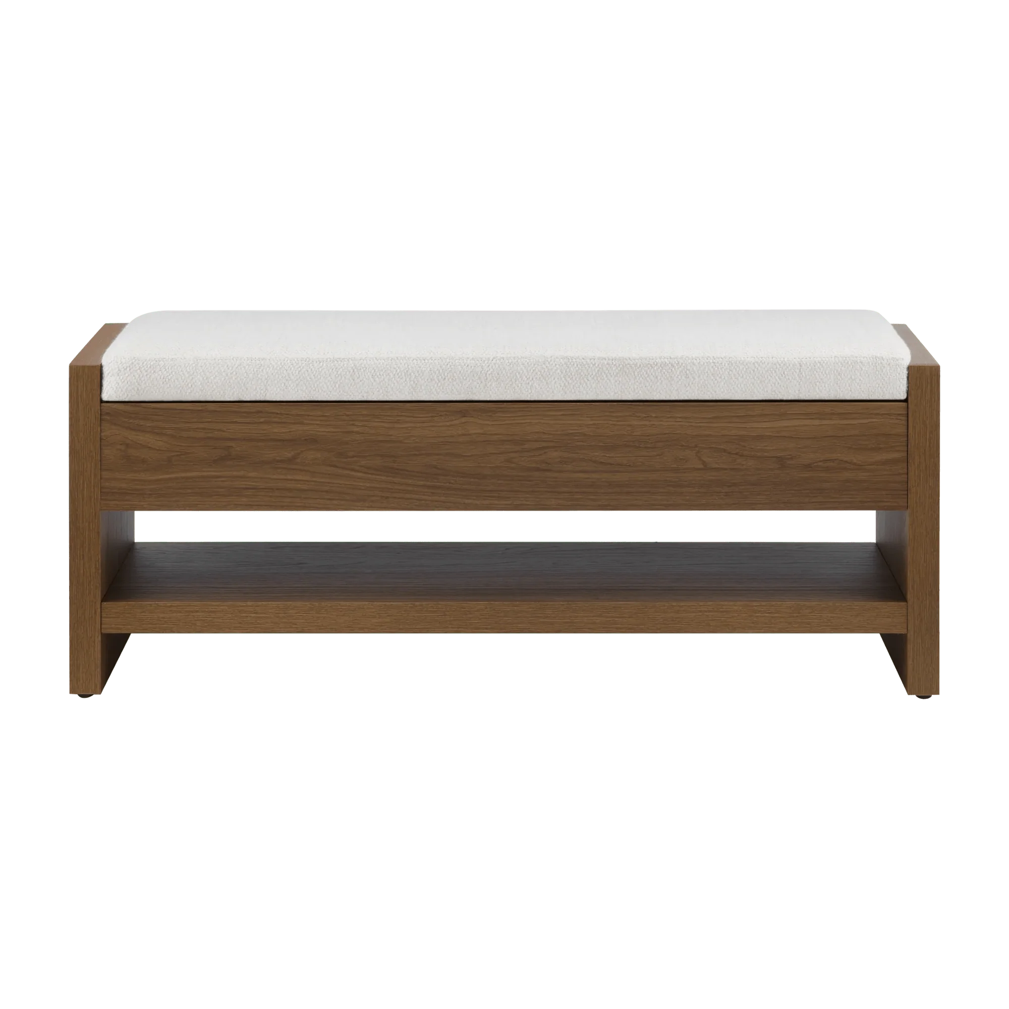 Fabric and Wood Bench - Image 7