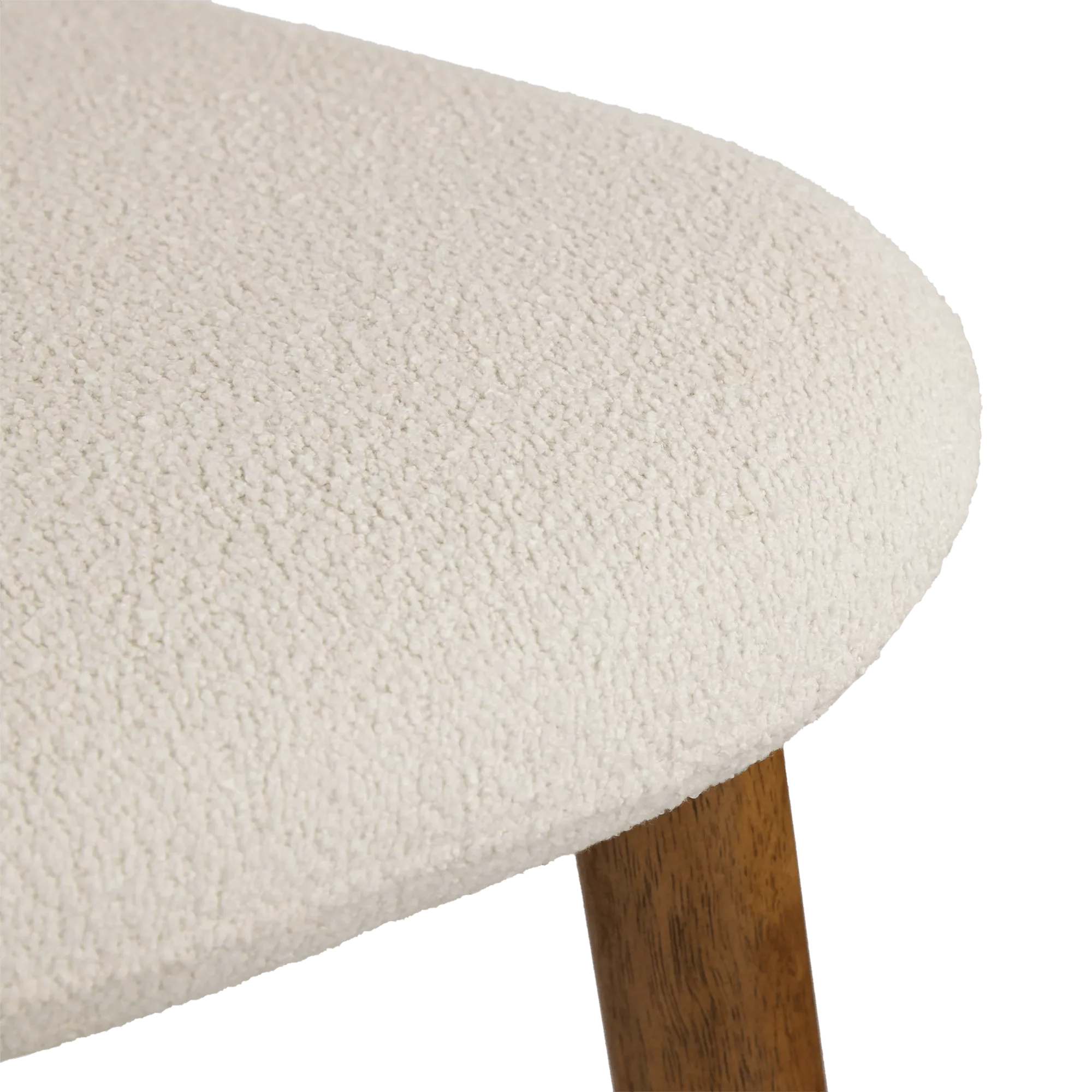 Fabric and Wood Counter Stool - Image 5