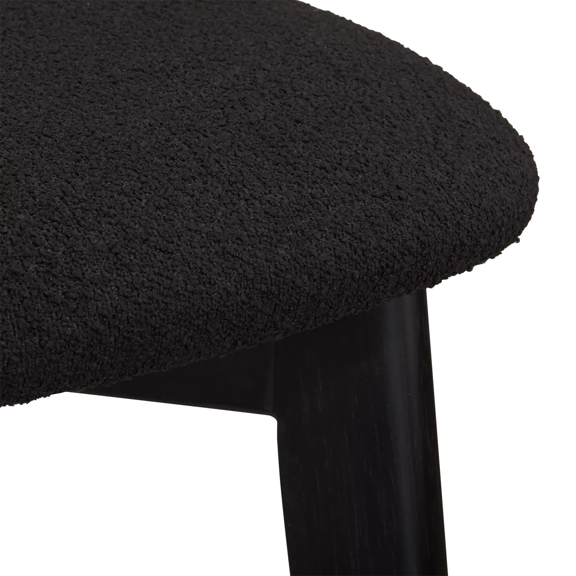 Fabric and Wood Dining Chair - Image 4