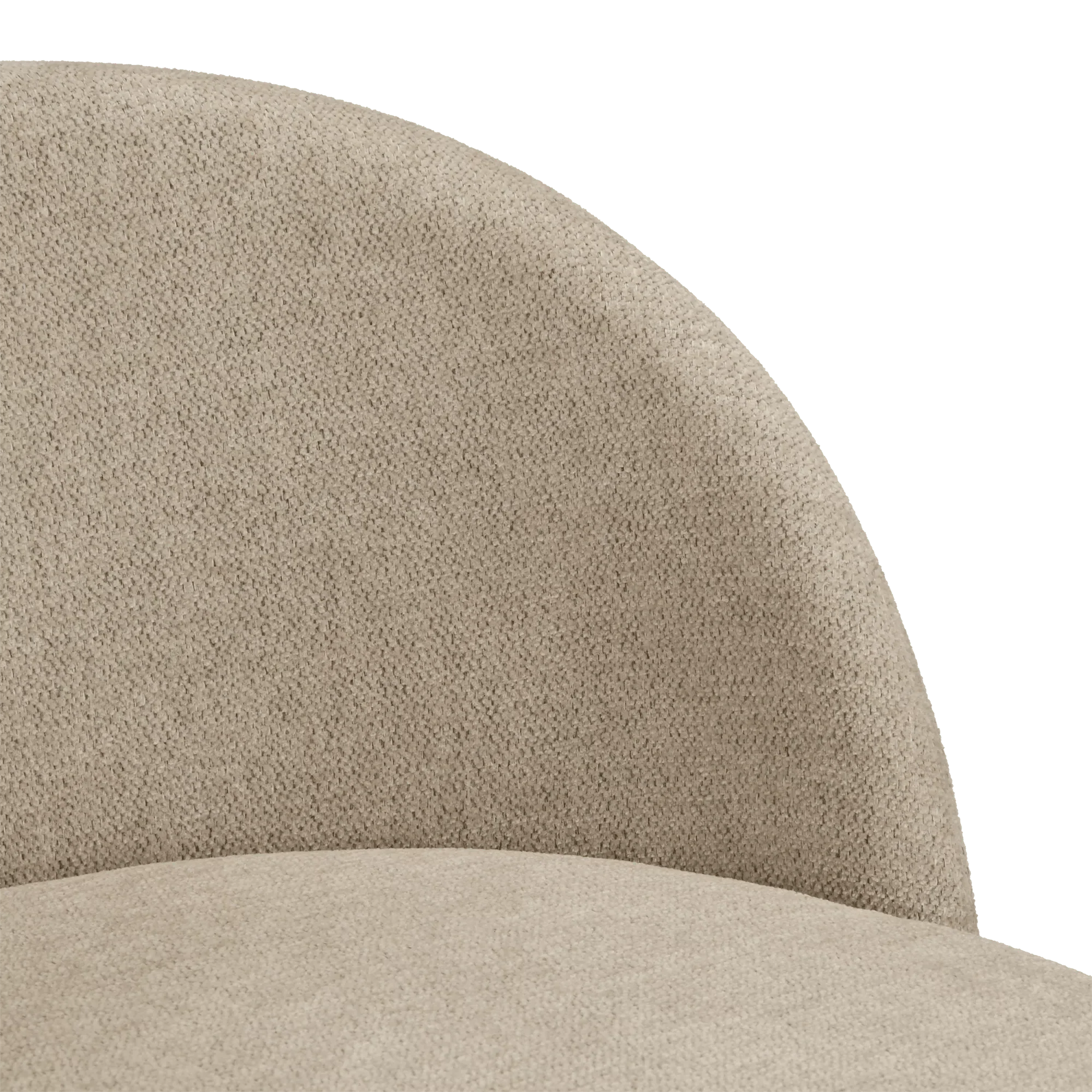 Fabric and Wood Stool - Image 4