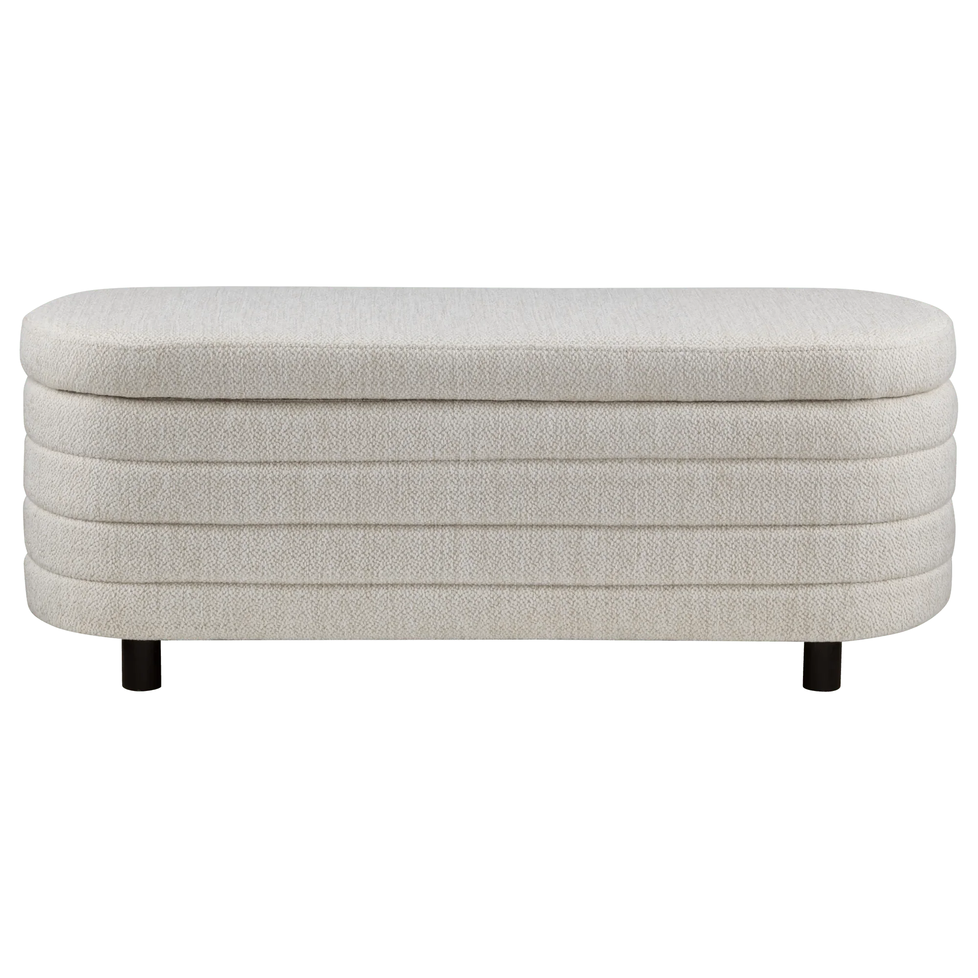 Fabric Ottoman with Storage - Image 7