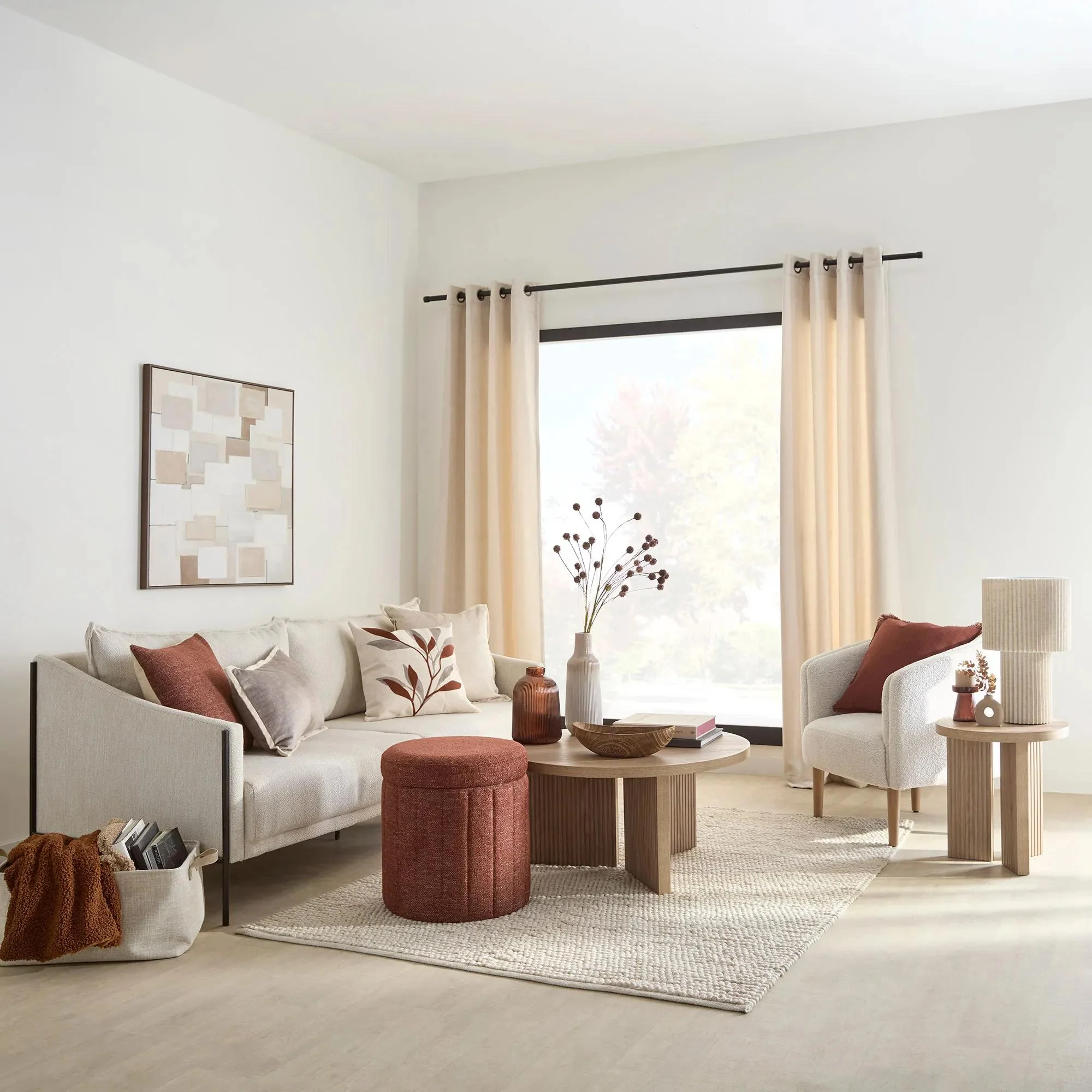 Wooden Round Coffee Table - Image 9