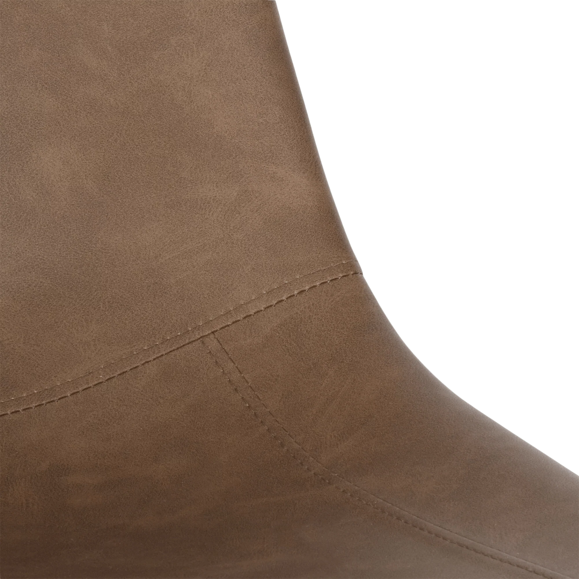 Faux Leather and Metal Adjustable Bar Stool - Image 3