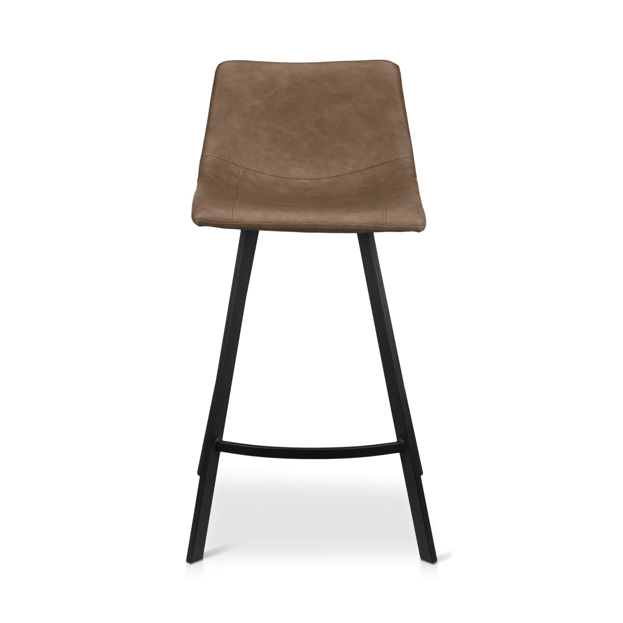 Faux Leather and Metal Bar Stool - Image 4