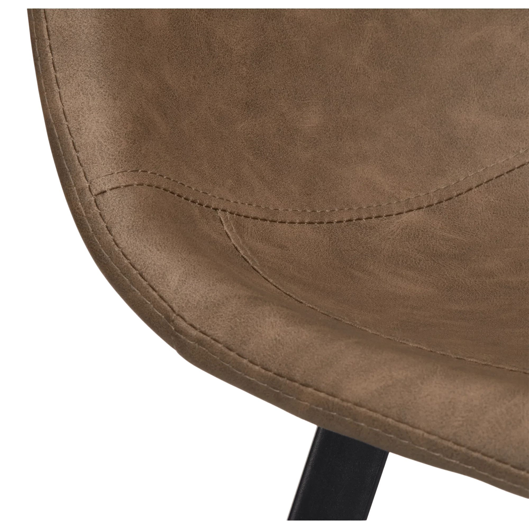 Faux Leather and Metal Bar Stool - Image 5